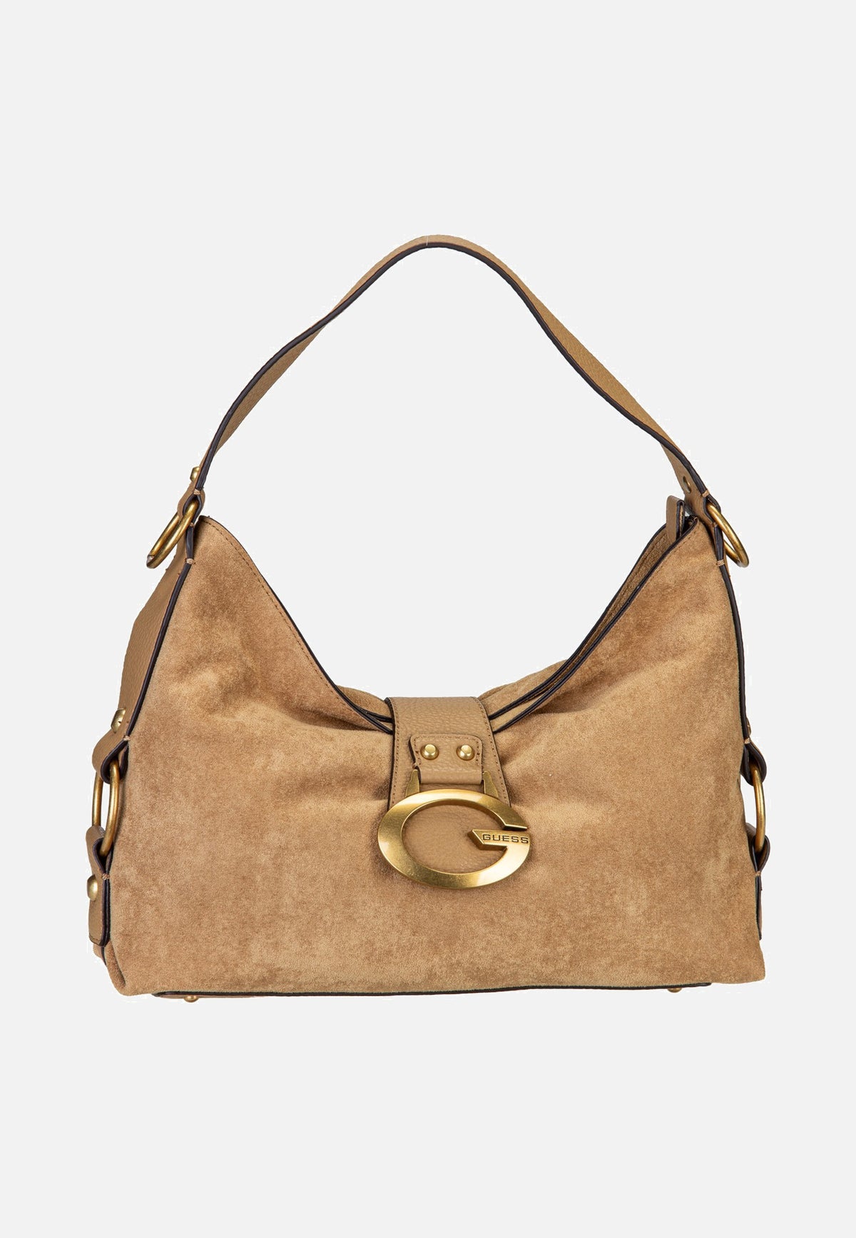 Guess Camden Shoulder Suede 8180 Tan Bolso de hombro