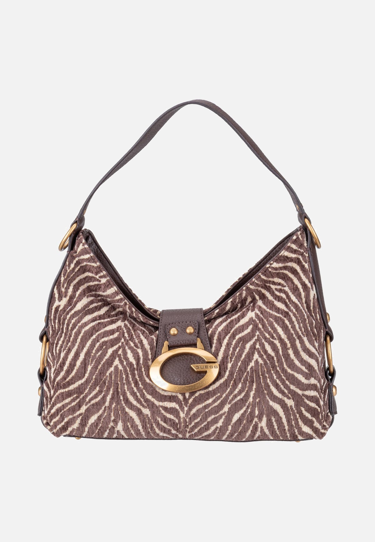 Guess Camden Shoulder Zebra 8180 Brown Borsa a tracolla