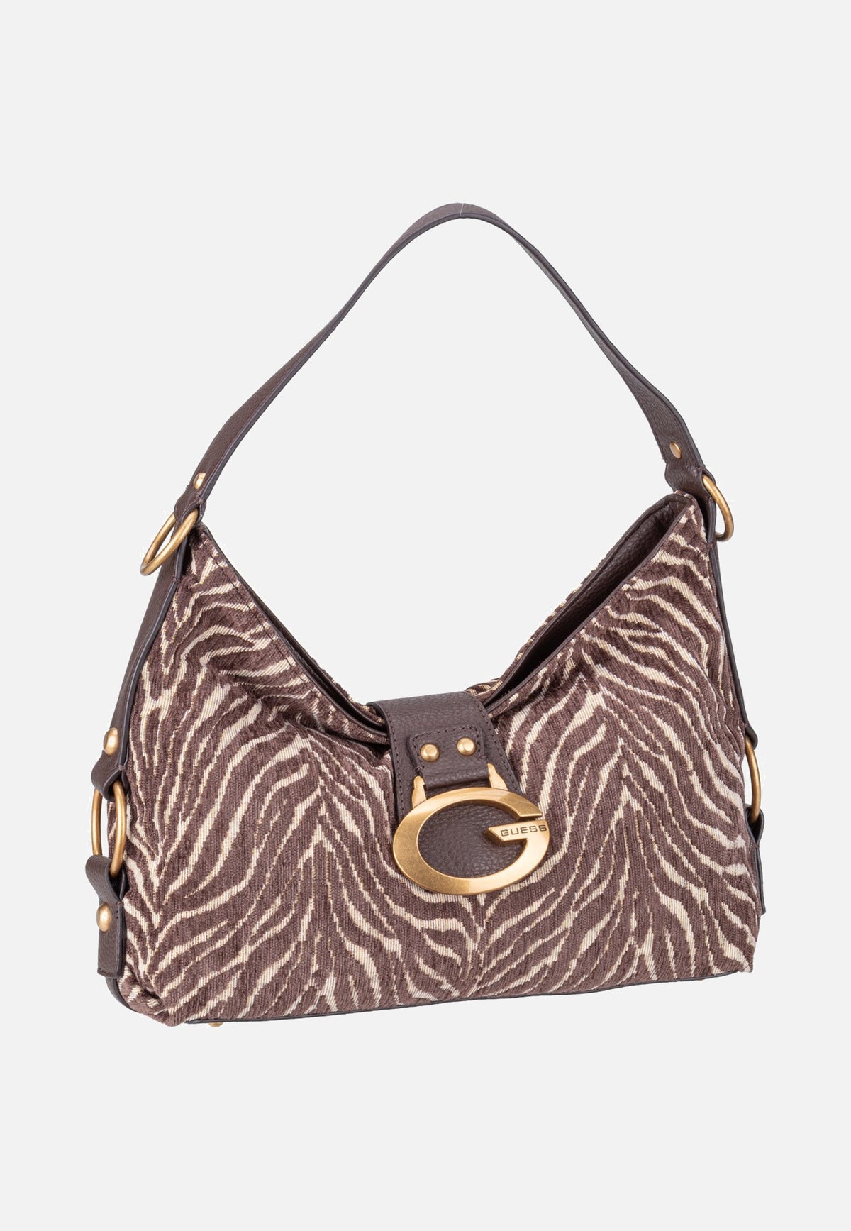 Guess Camden Shoulder Zebra 8180 Brown Borsa a tracolla