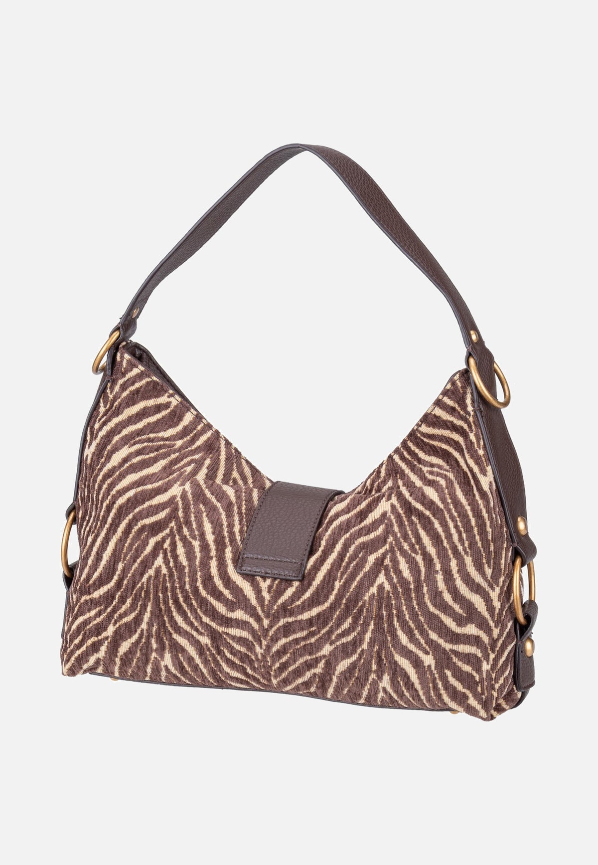 Guess Camden Shoulder Zebra 8180 Brown Borsa a tracolla