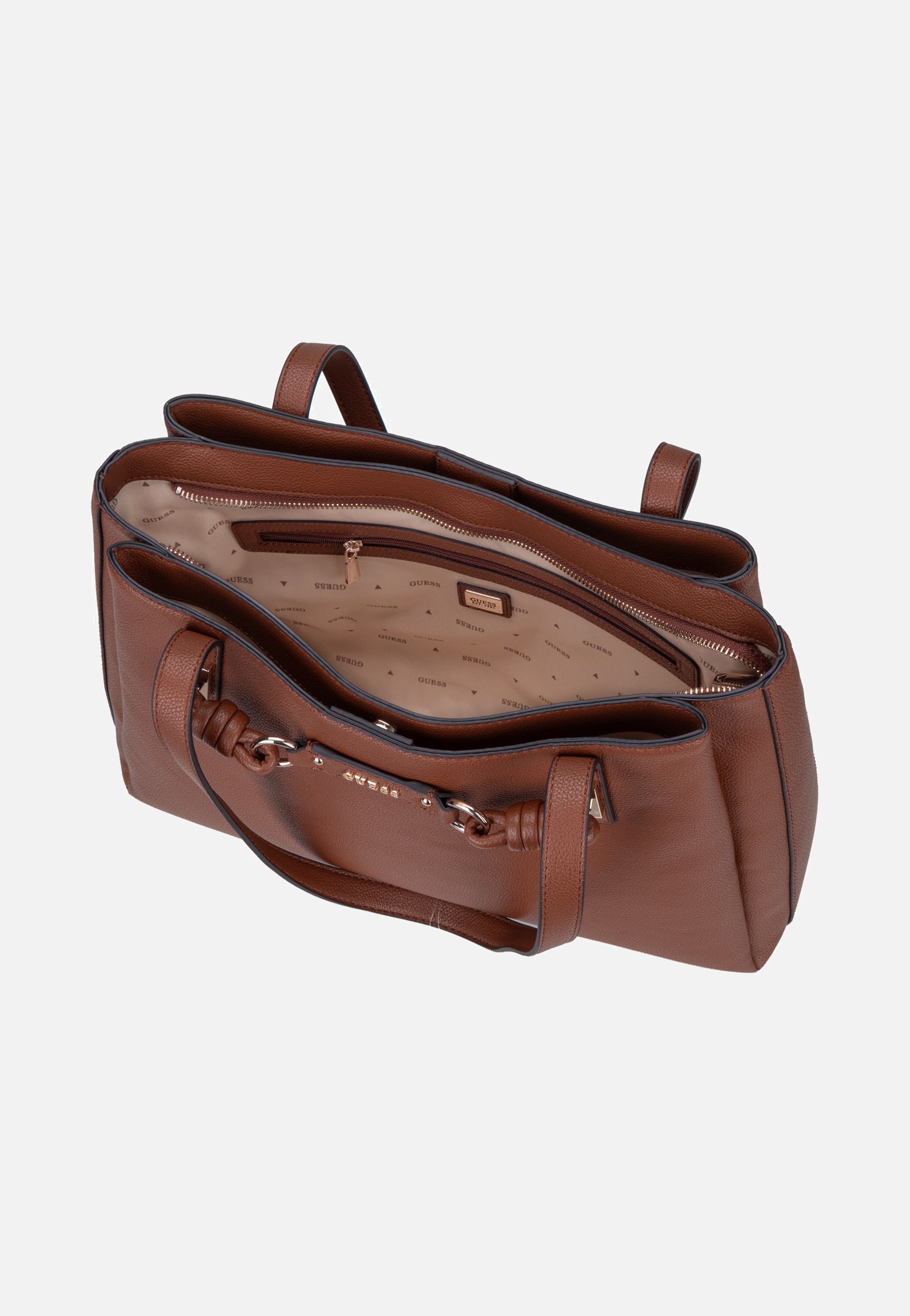 Guess Camelia 3 Comp 42230 Cognac Tote Bag