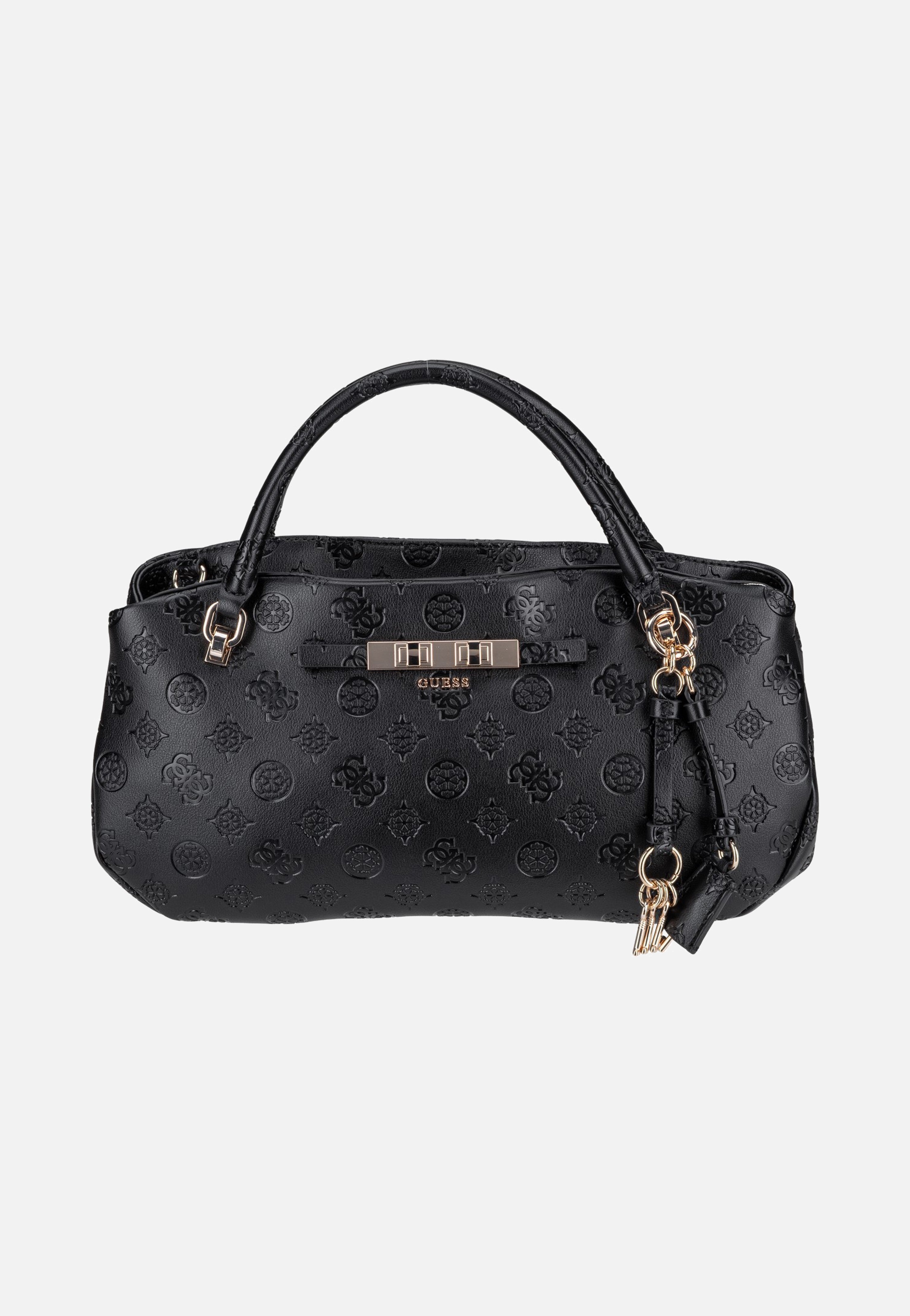 Guess Carmella 3 Comp 25050 Black Logo Handle Bag