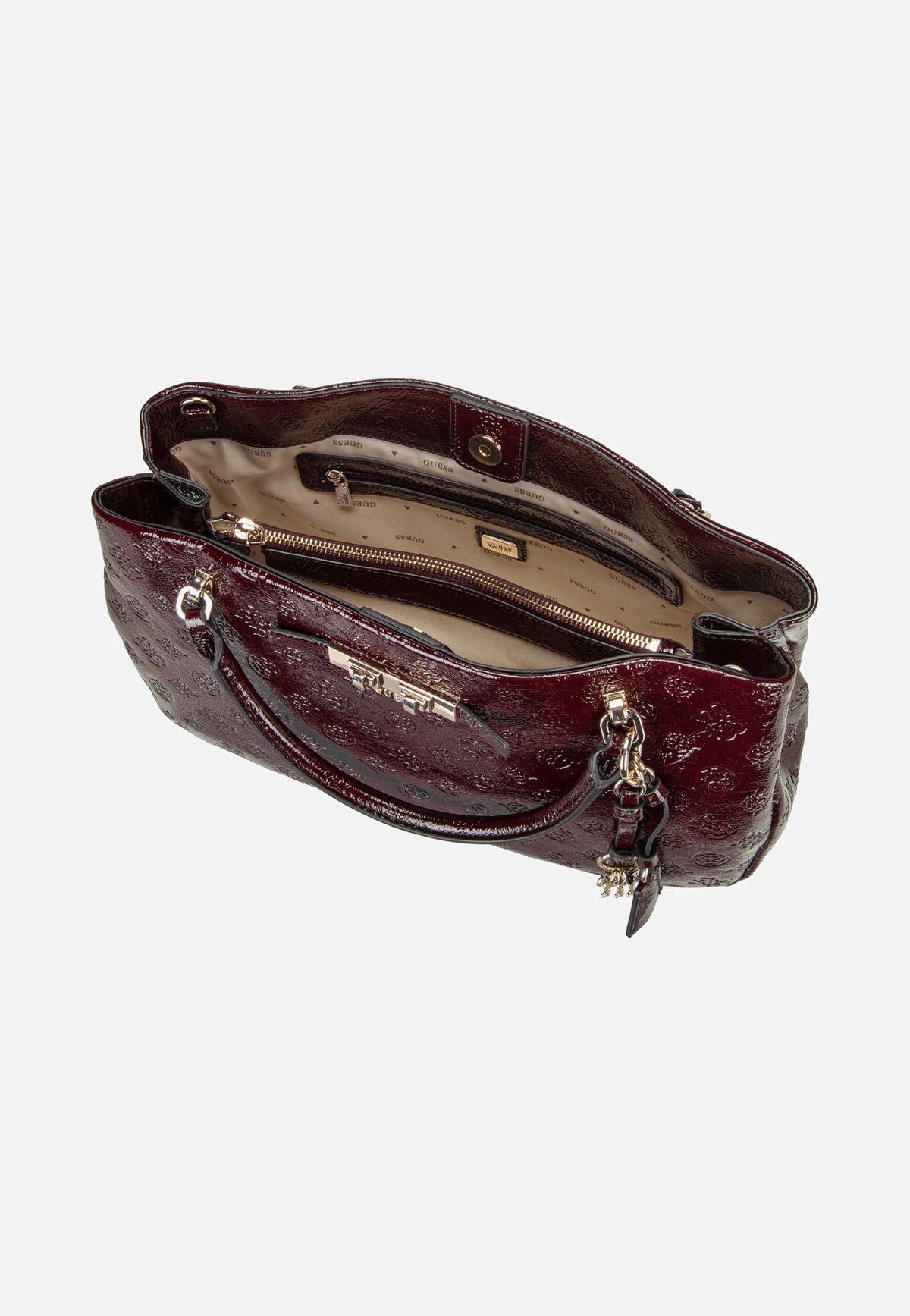 Guess Carmella Girlfriend 25060 Burgundy Logo Cartera