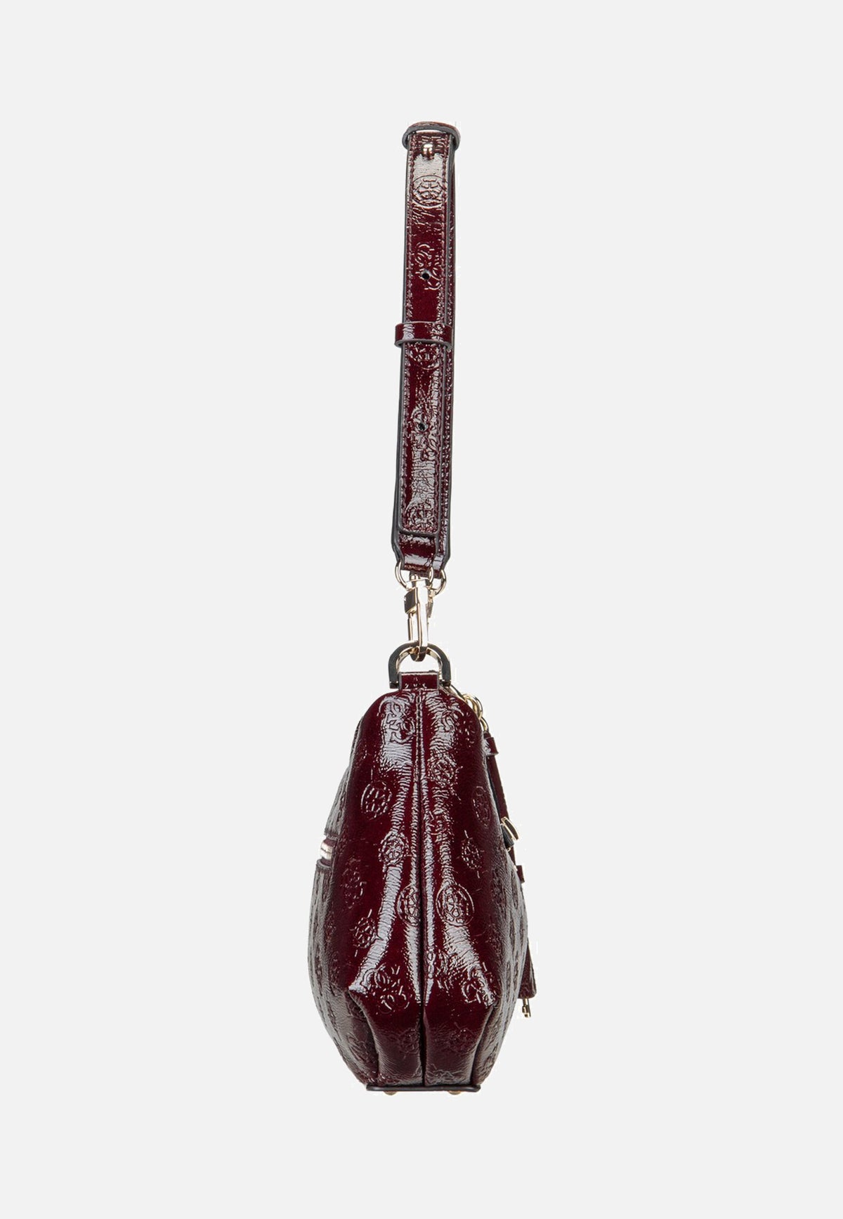 Guess Carmella Shoulder 25180 Burgundy Logo Shoulder Bag