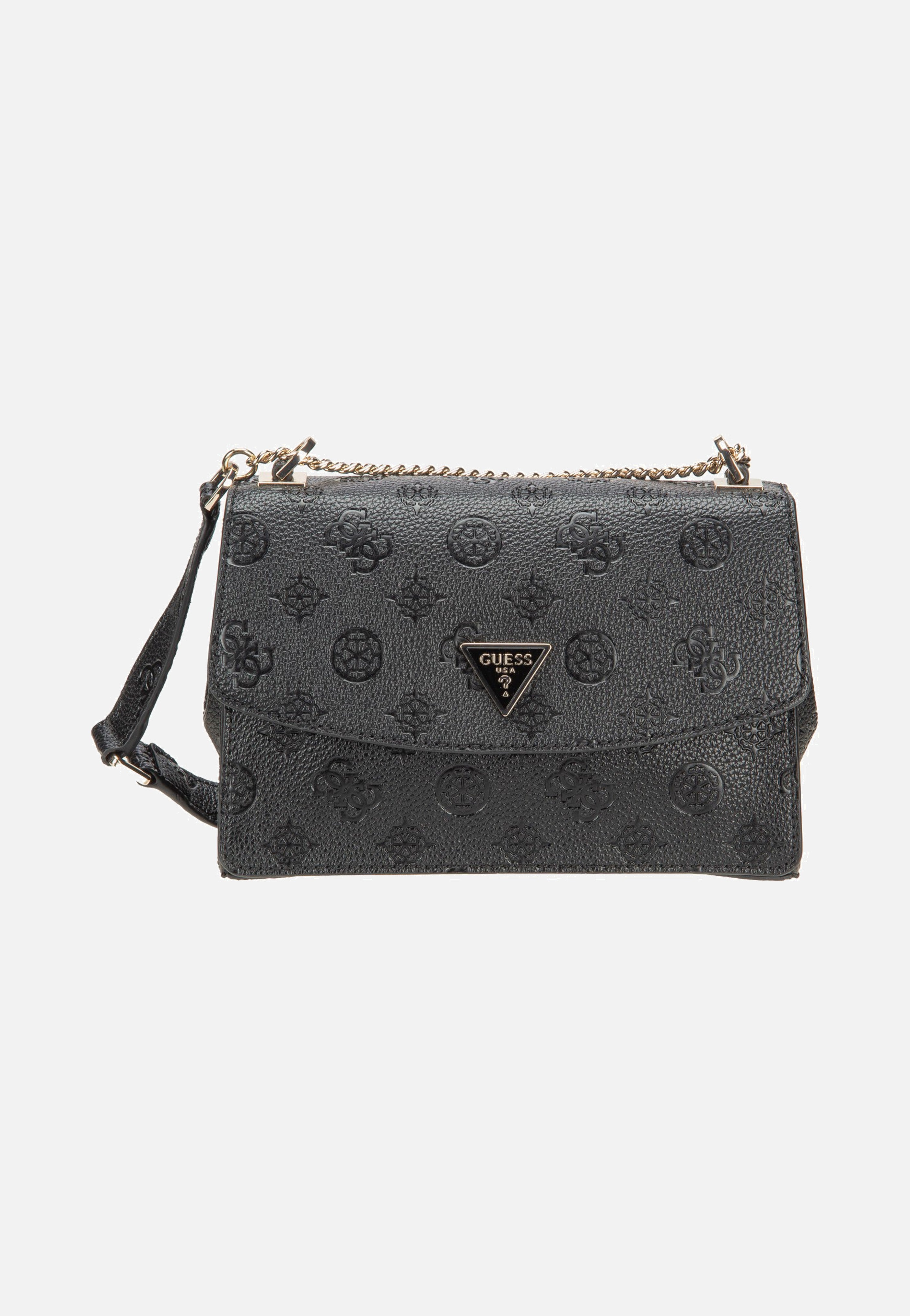 Guess Cresidia II Conv XBody Flap 88210 Black Logo Shoulder Bag
