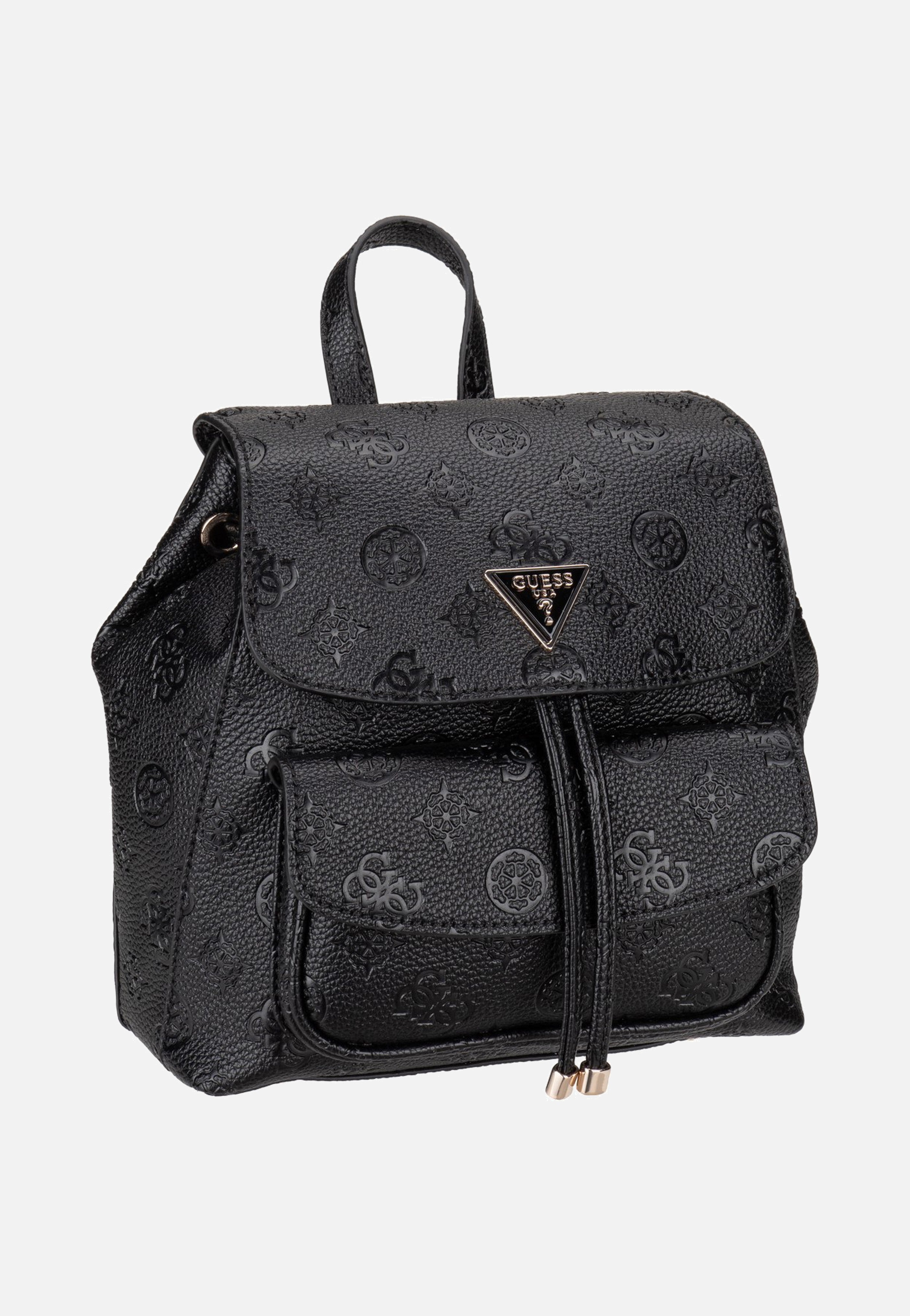 Guess - Cresidia II Sml Flap Black Logo - Backpack | Women-Image