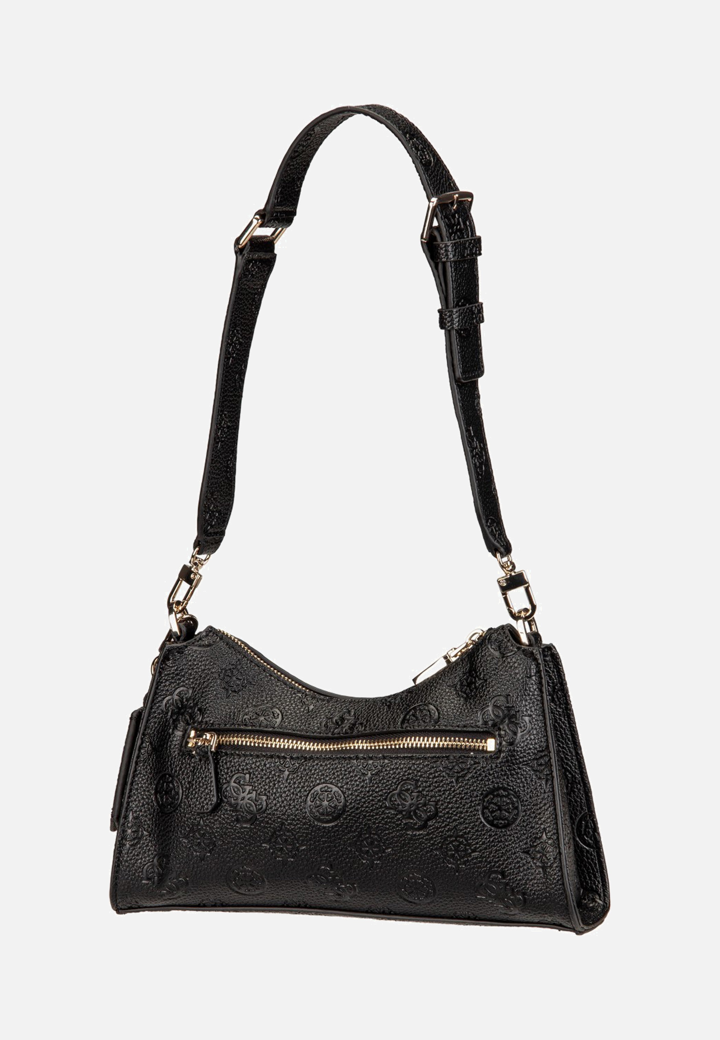 Guess Cresidia II Top Zip Shldr Black Logo - Shoulder Bag | Sakoi