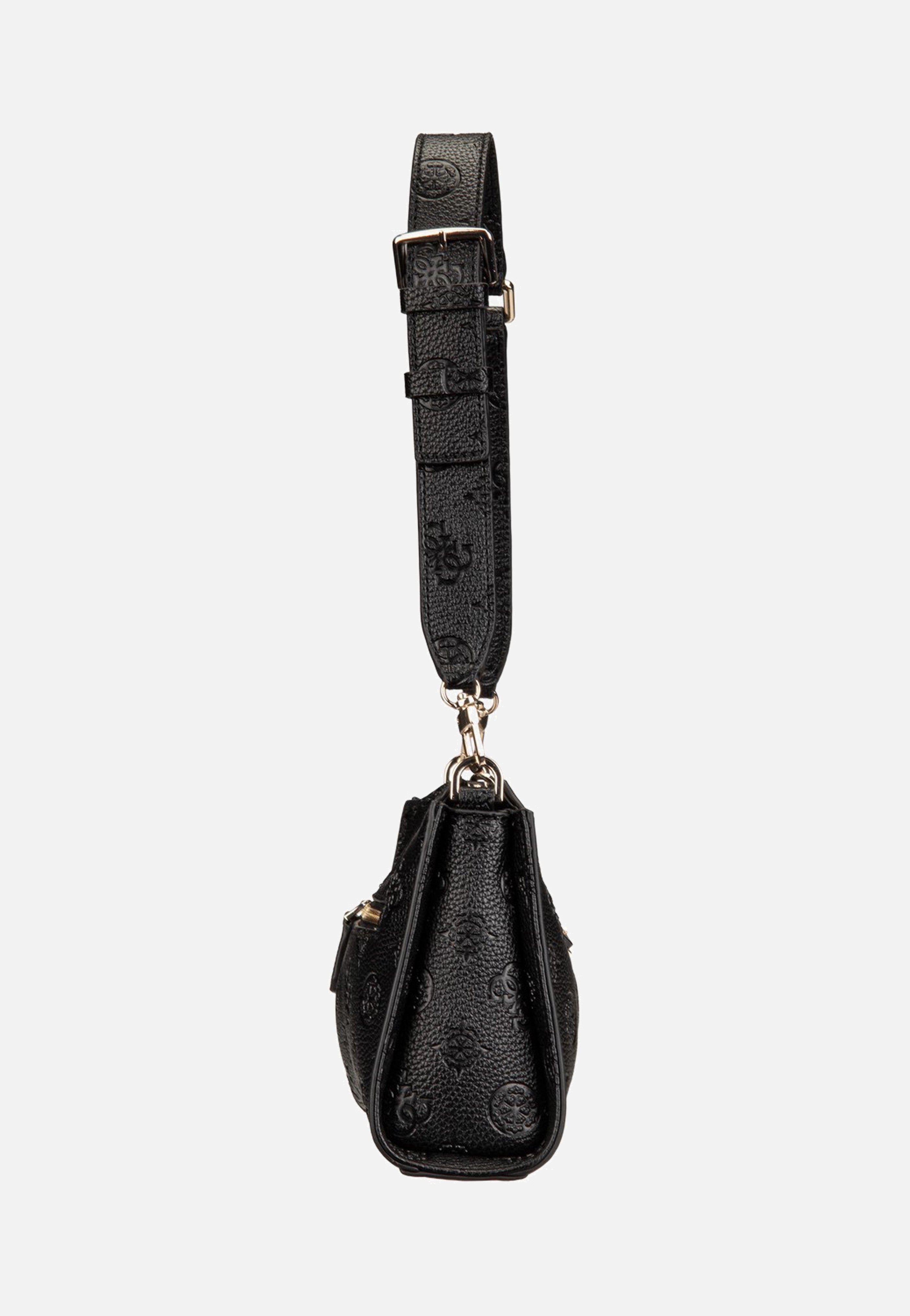 Guess Cresidia II Top Zip Shldr Black Logo Shoulder Bag