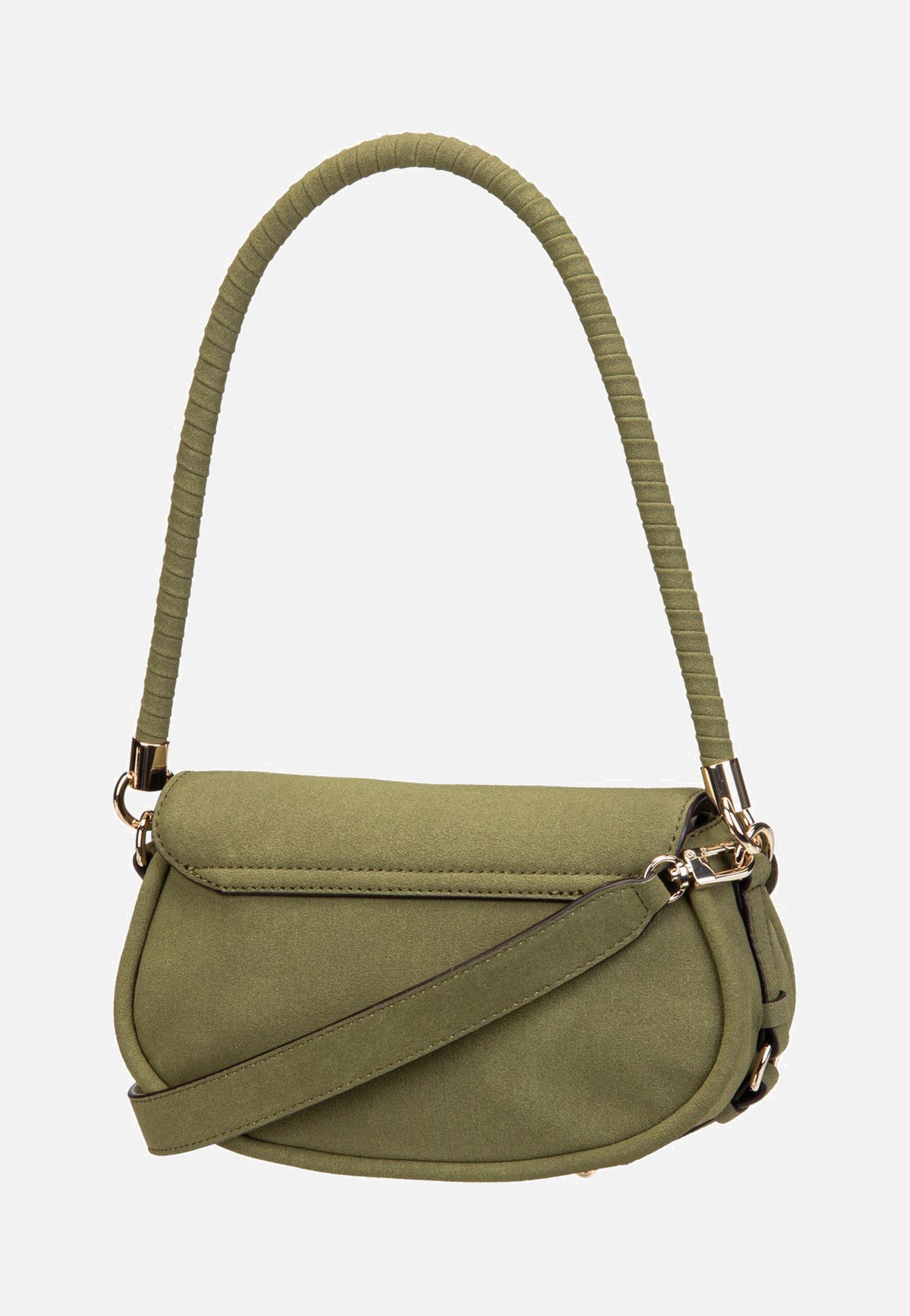 Guess Danya Flap Shoulder Olive Shoulder Bag