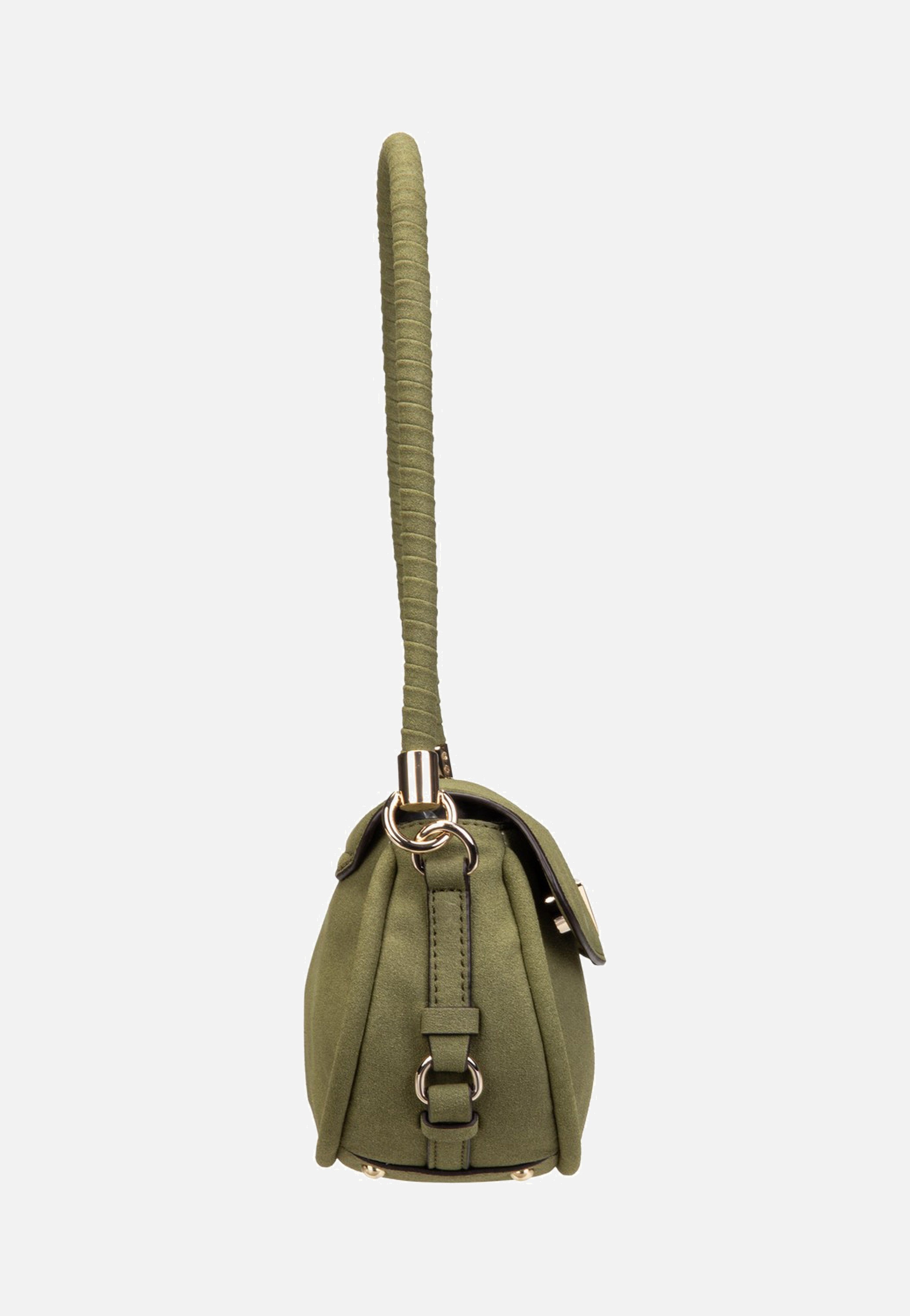 Guess Danya Flap Shoulder Olive Shoulder Bag