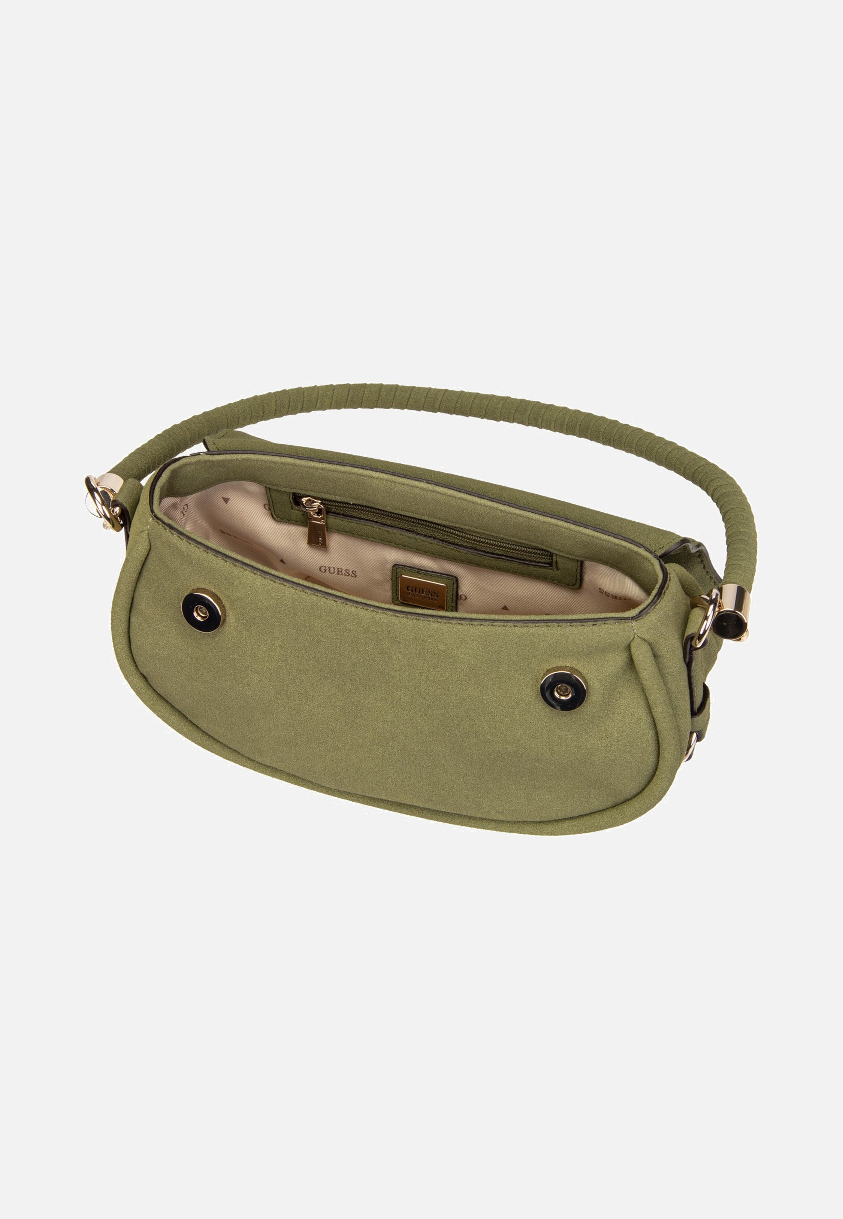 Guess Danya Flap Shoulder Olive Shoulder Bag