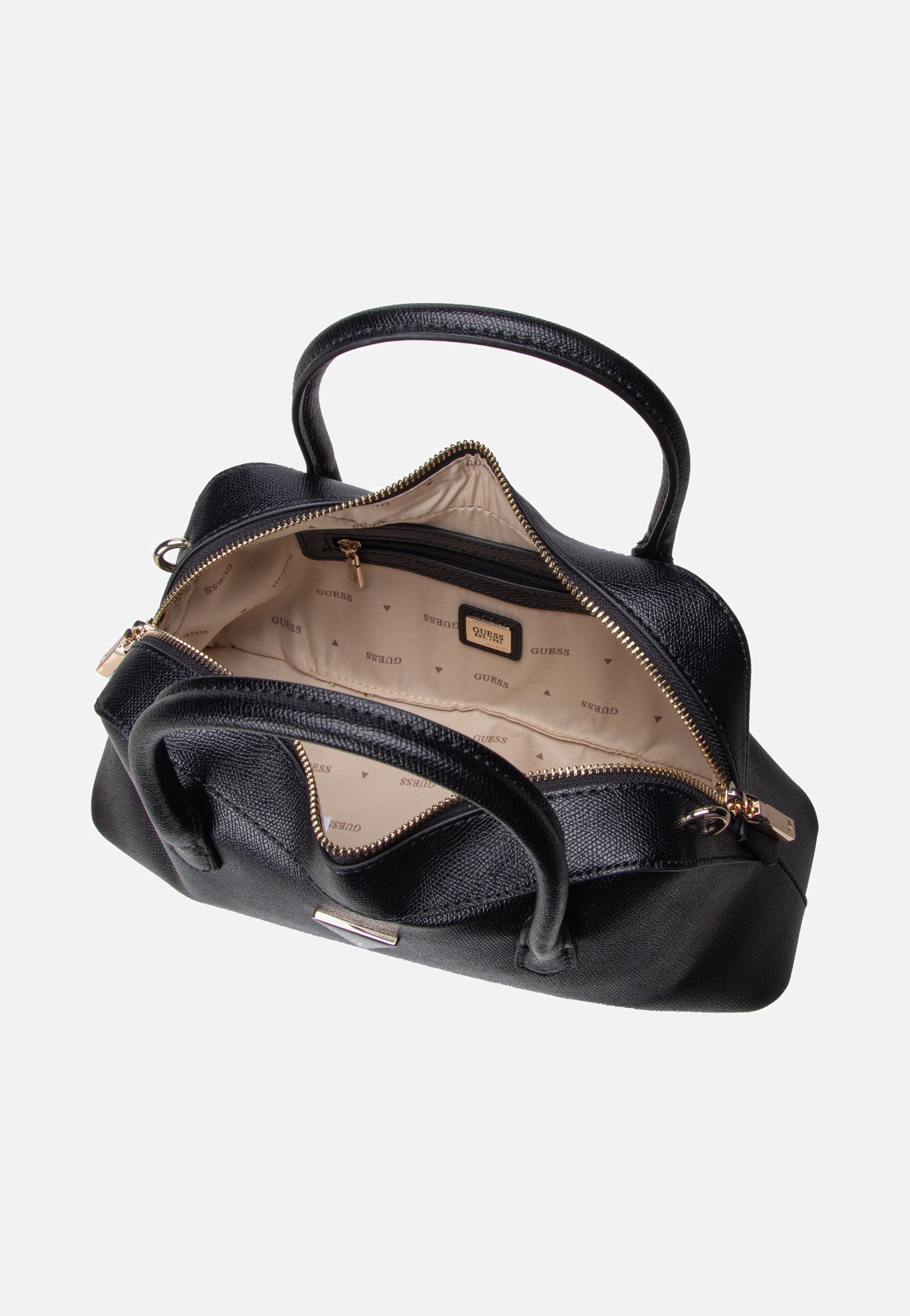 Guess - Davina Satchel Black - Satchel | Women-Image