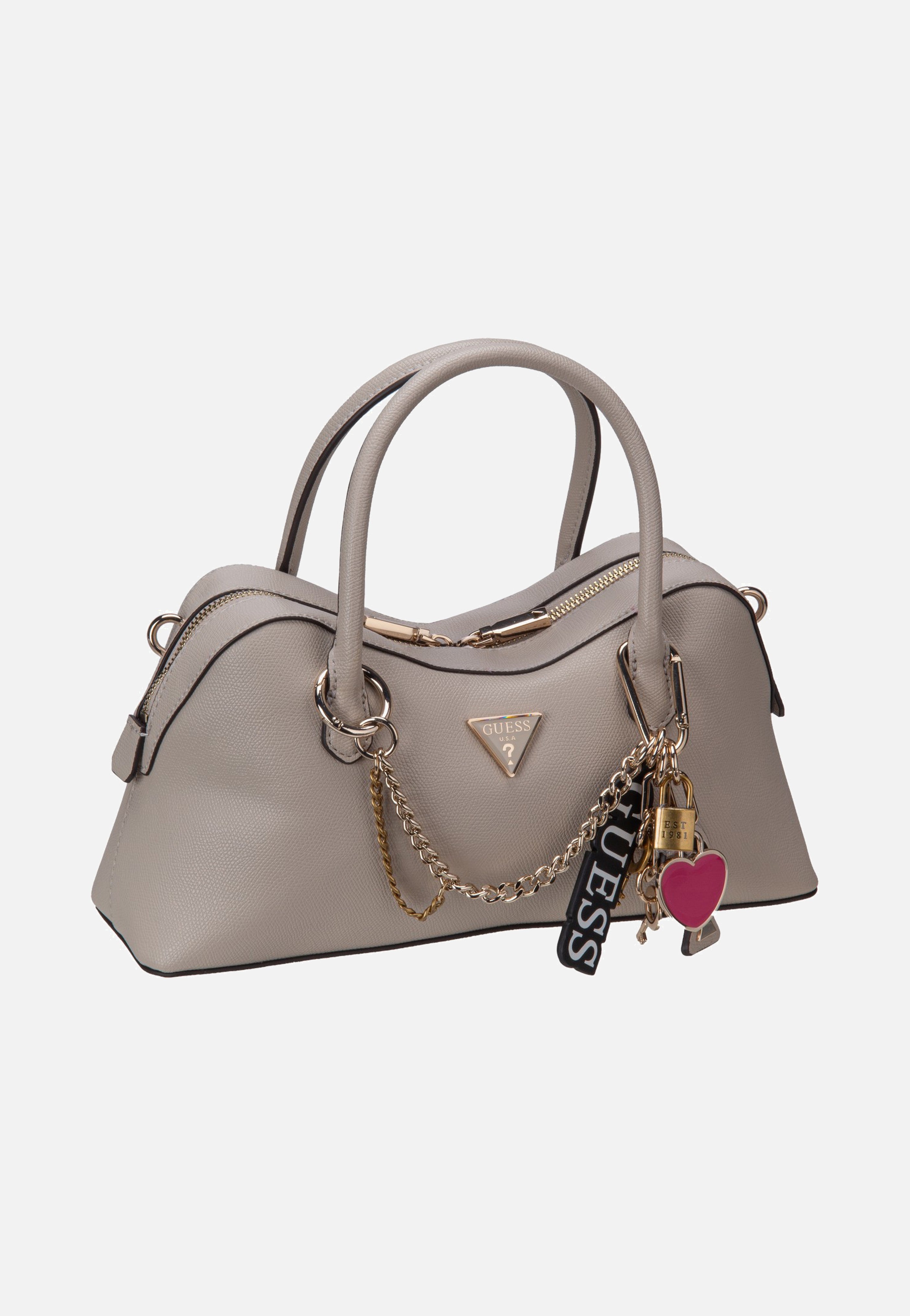 Guess - Davina Satchel Light Taupe - Satchel | Women-Image