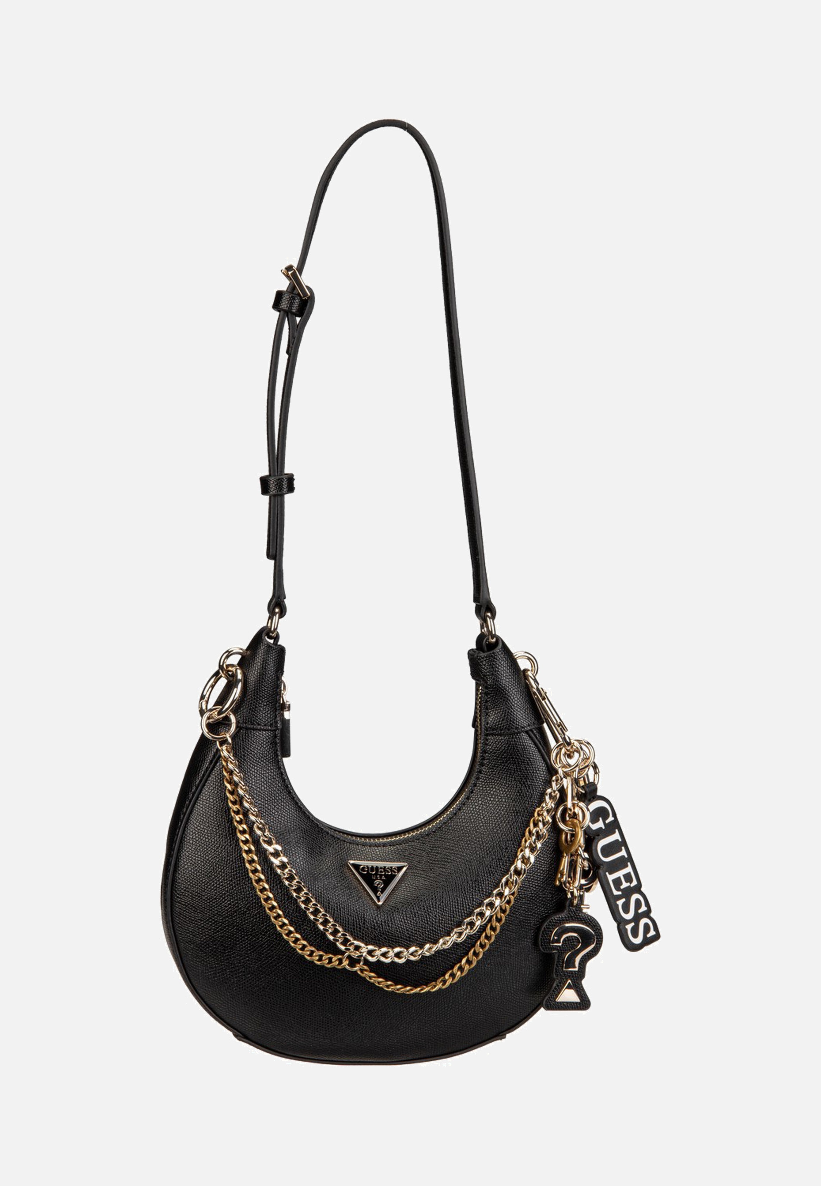 Guess Davina Shoulder Black Shoulder Bag