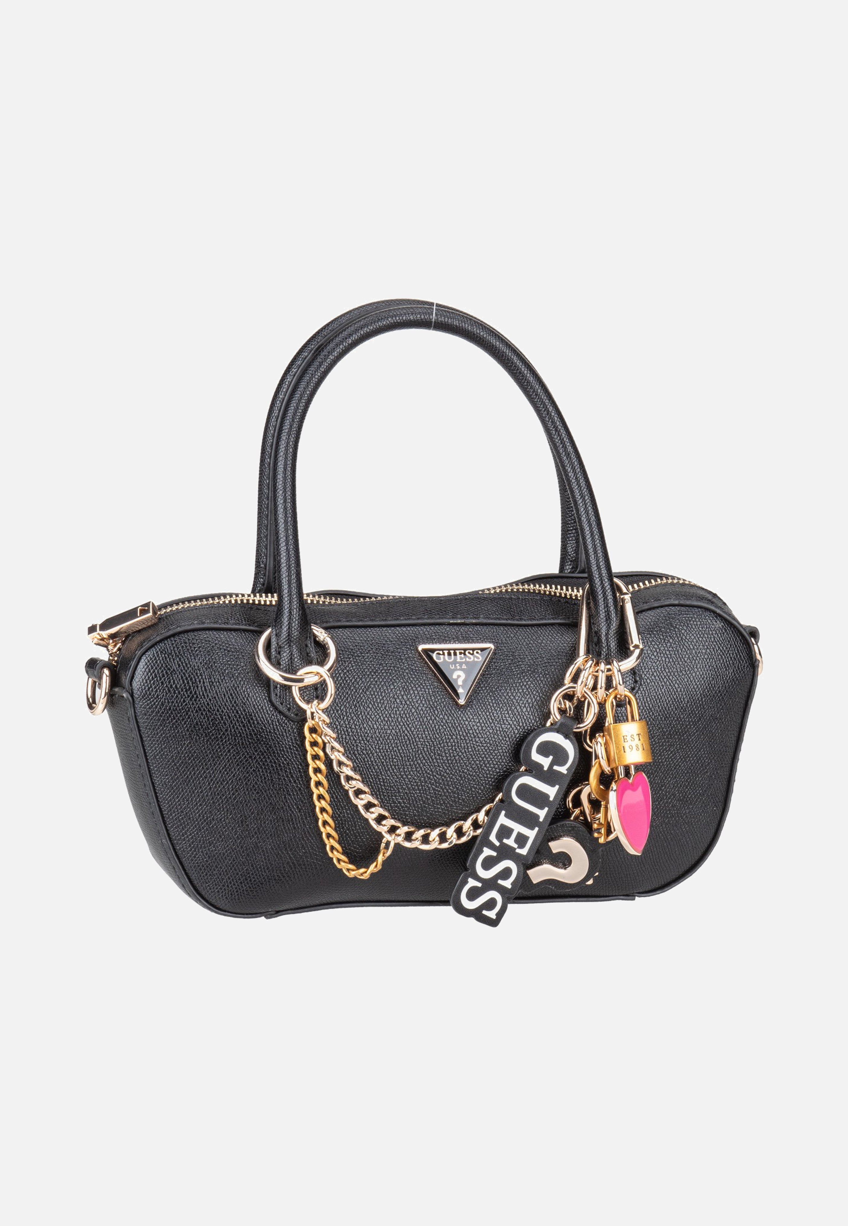 Guess - Davina Small Black - Handle Bag | Women-Image