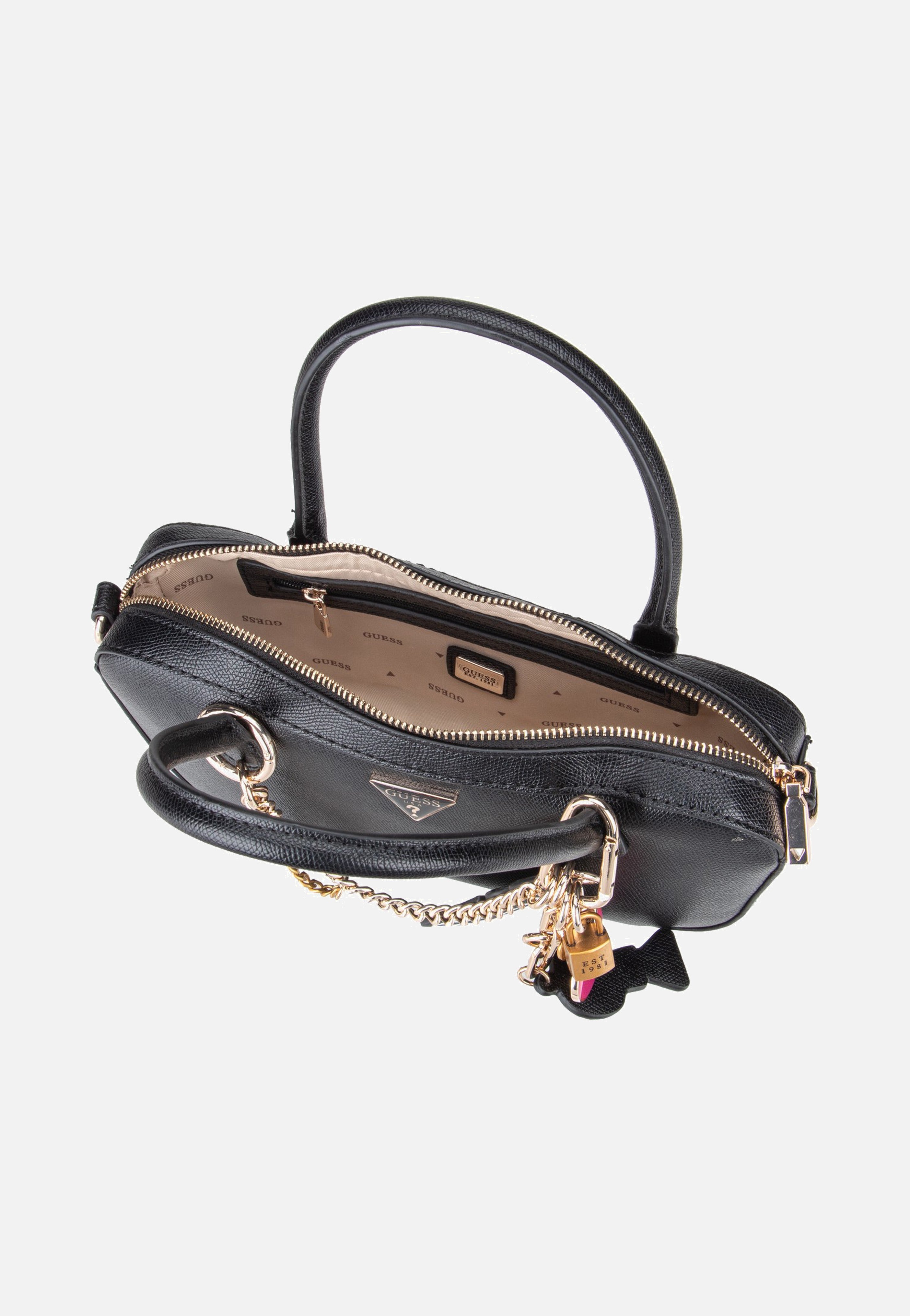 Guess - Davina Small Black - Handle Bag | Women-Image