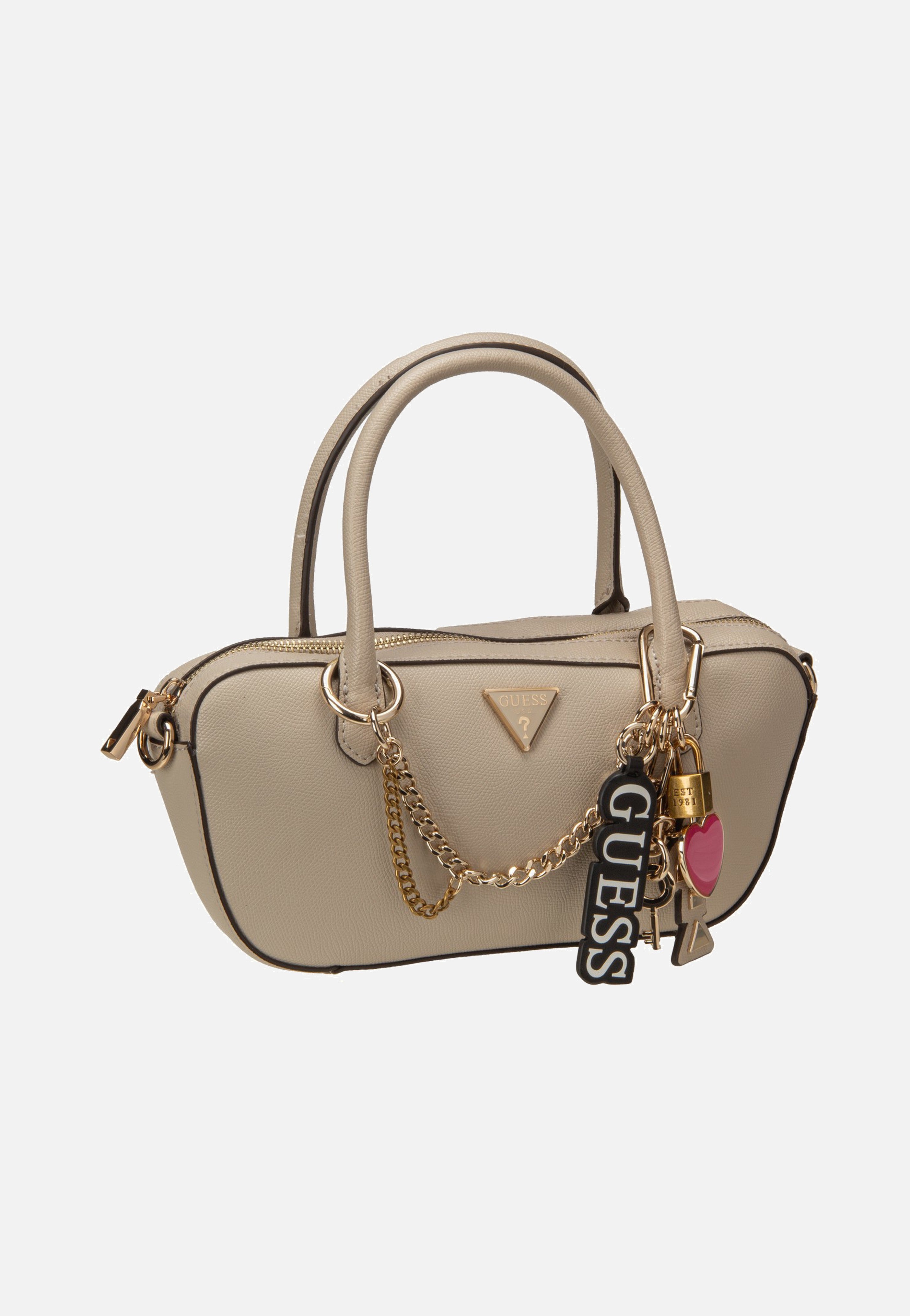 Guess Davina Small Light Taupe Handle Bag
