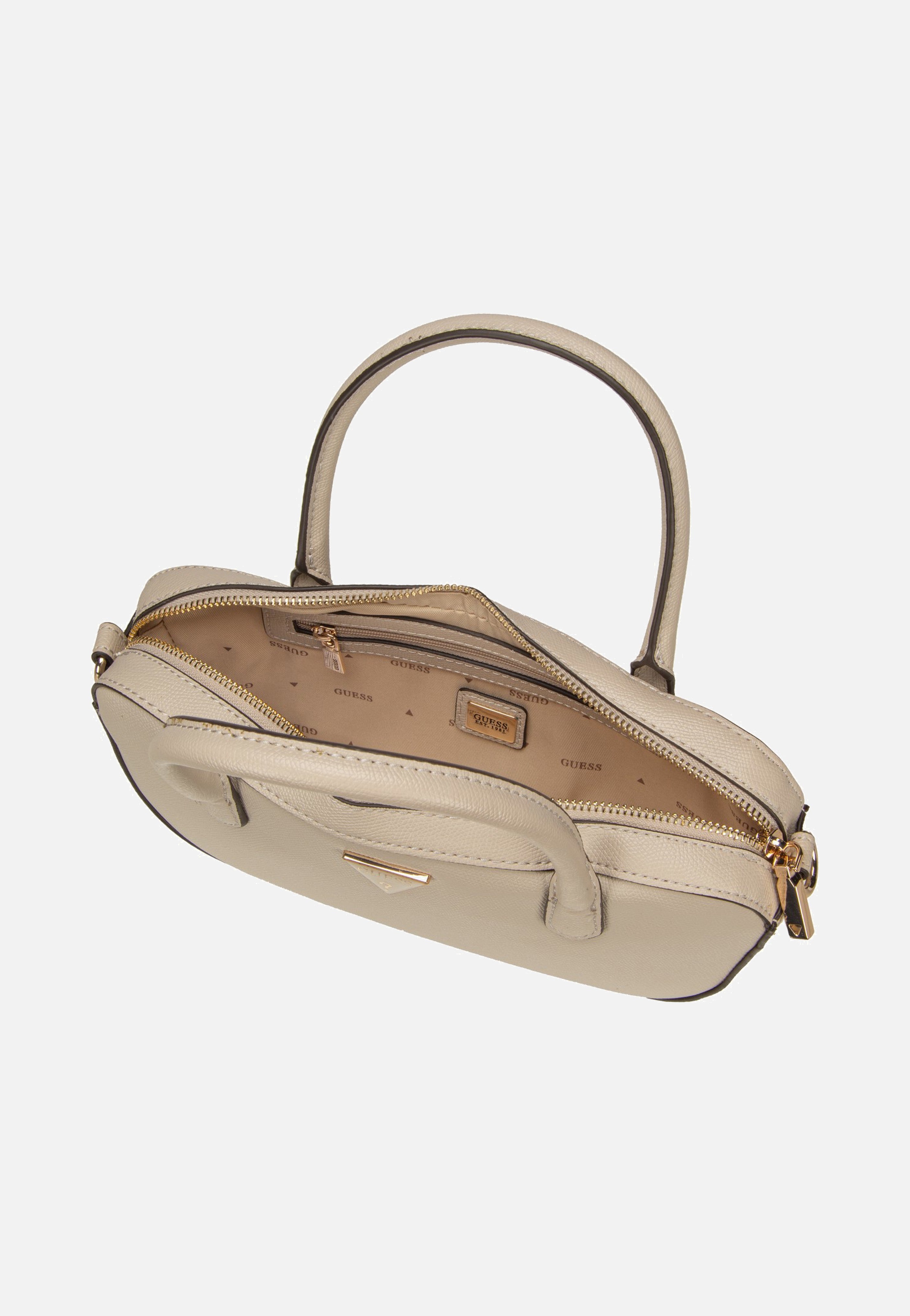 Guess - Davina Small Light Taupe - Handle Bag | Women-Image