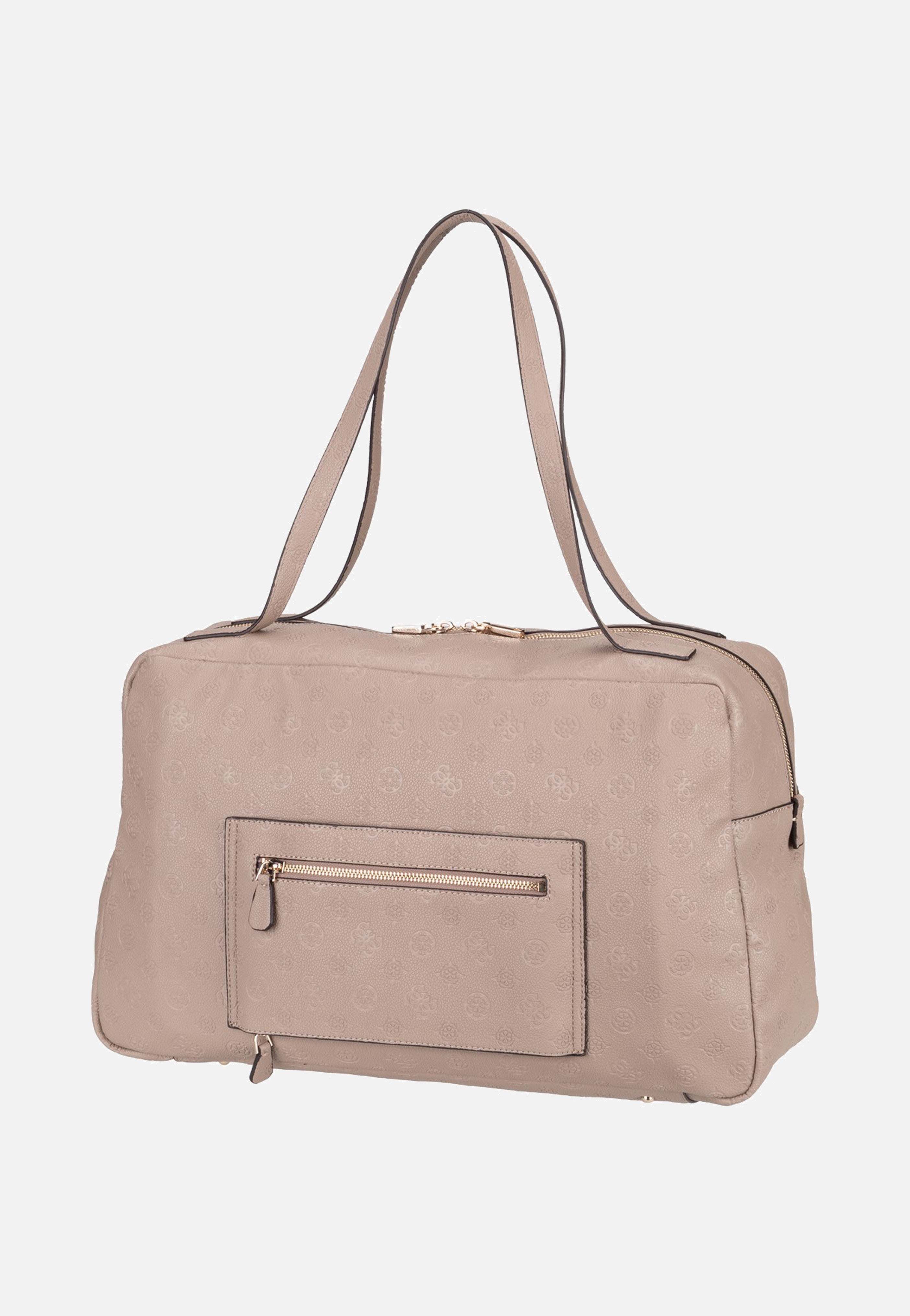 Guess Devon 45024 Taupe Logo Tote Bag