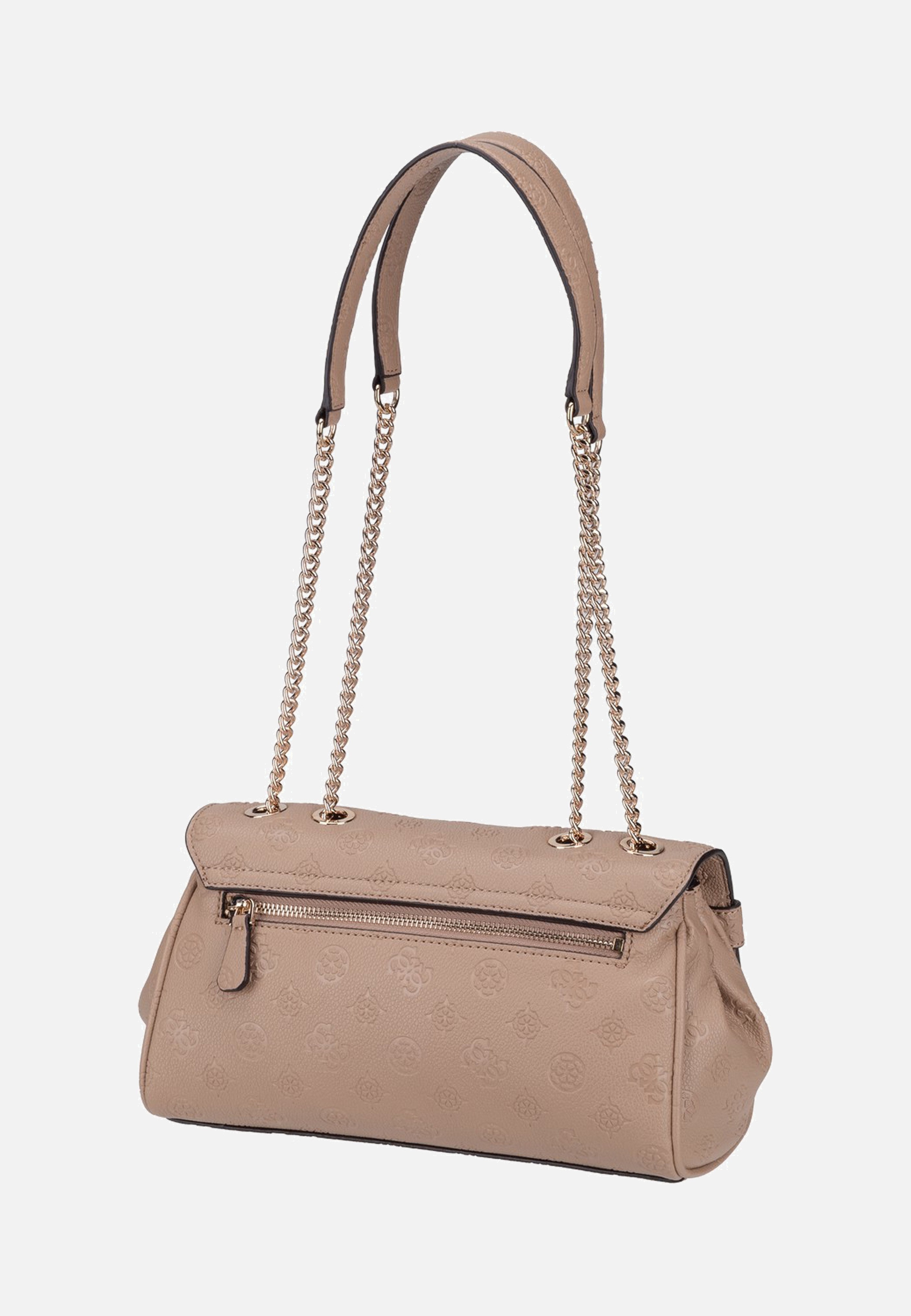 Guess Ella Logo Convertible Flap 46210 Beige Logo Crossbody Bag