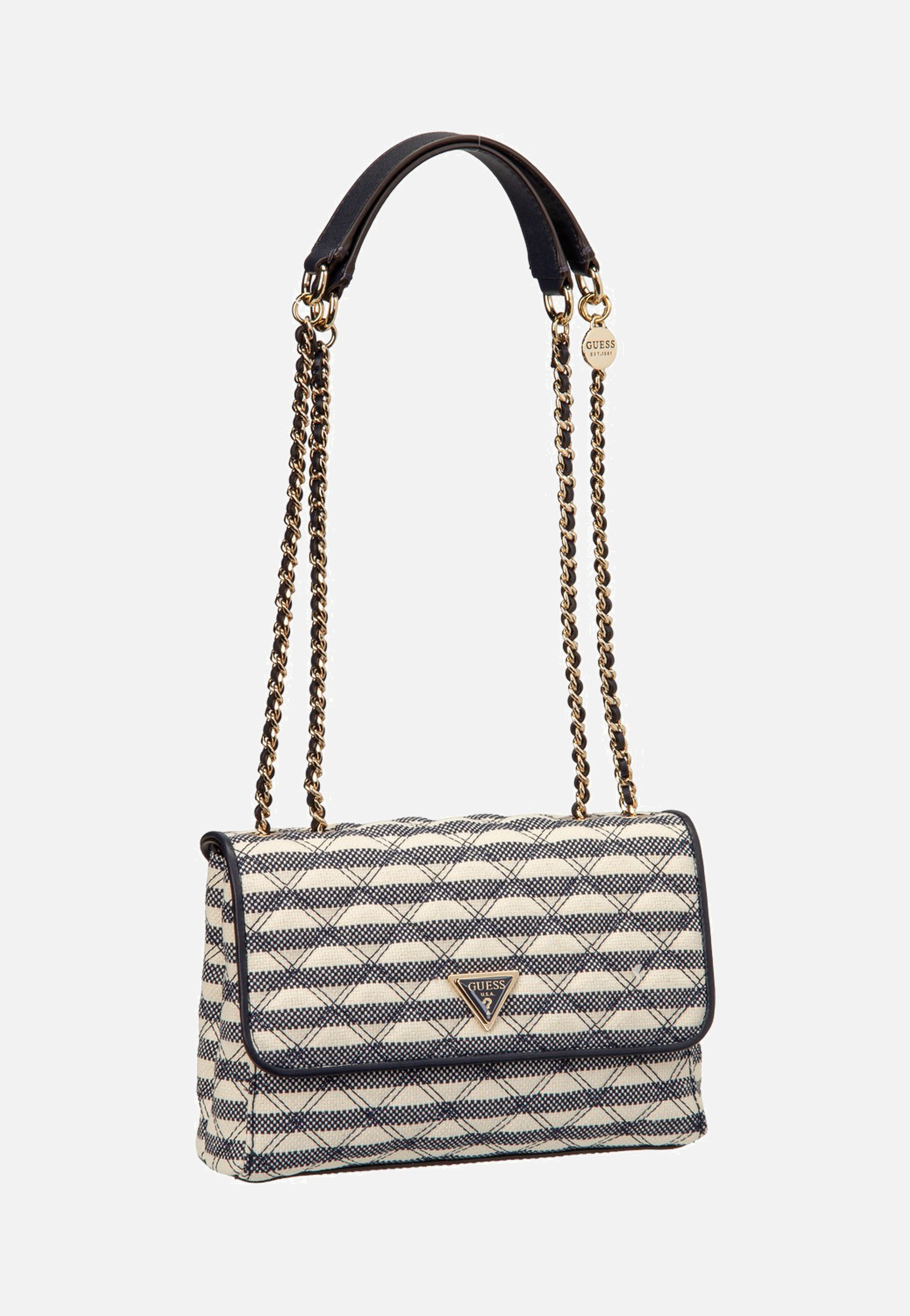 Guess Giully II 2 Comp Conv Flap Navy Multi Crossbody Bag