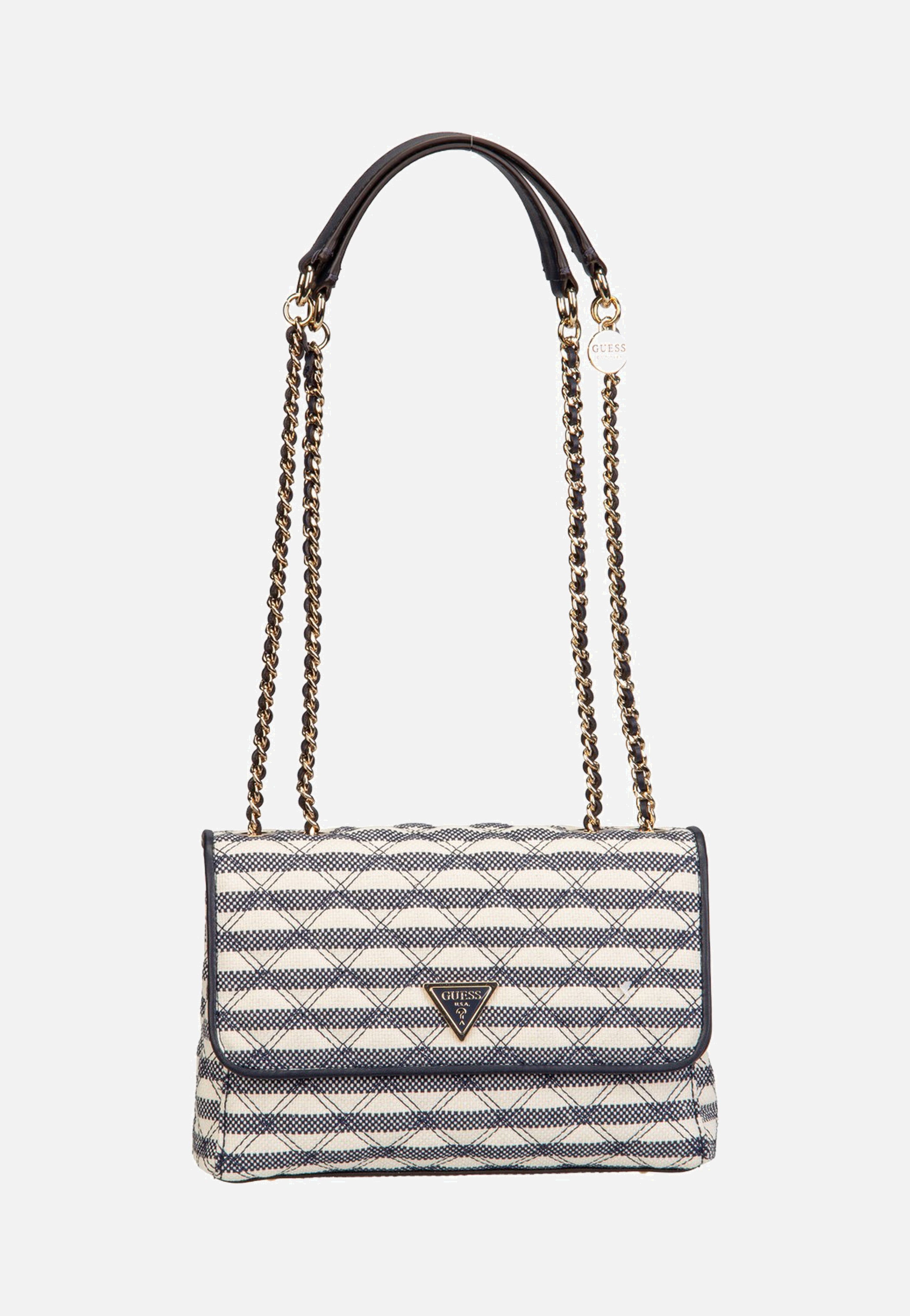 Guess Giully II 2 Comp Conv Flap Navy Multi Crossbody Bag