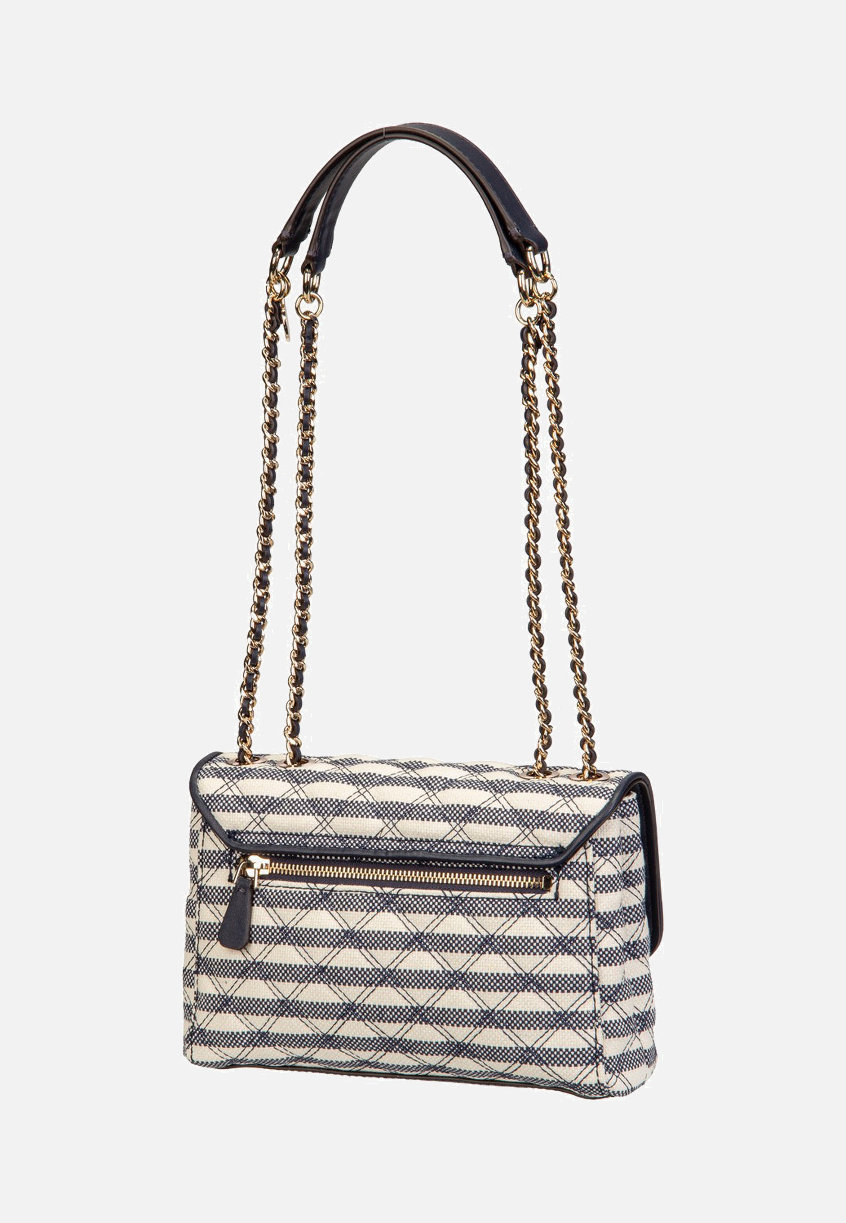 Guess Giully II 2 Comp Conv Flap Navy Multi Crossbody Bag