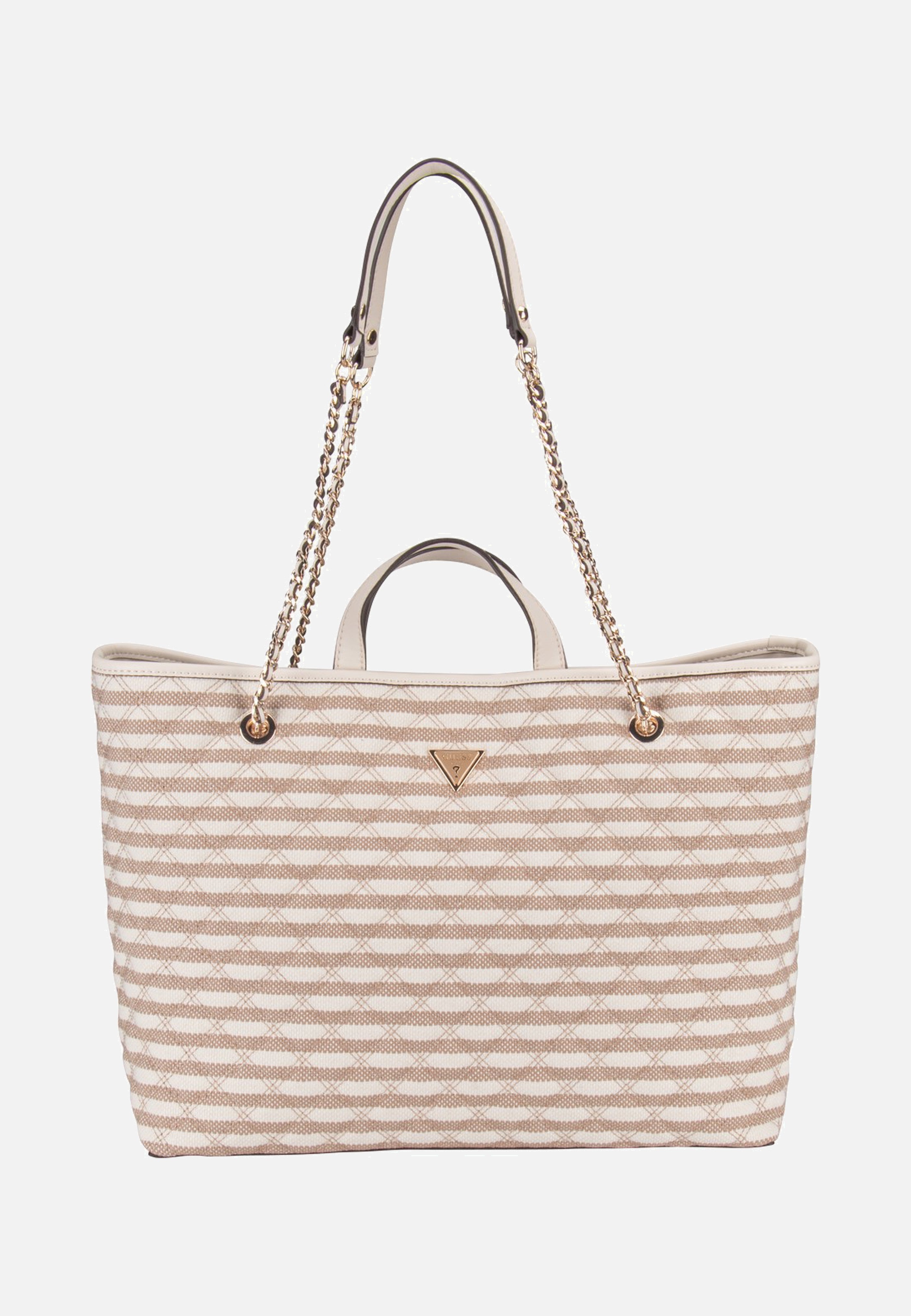 Guess Giully II Large 2 In 1 Tote Taupe Multi Shopper