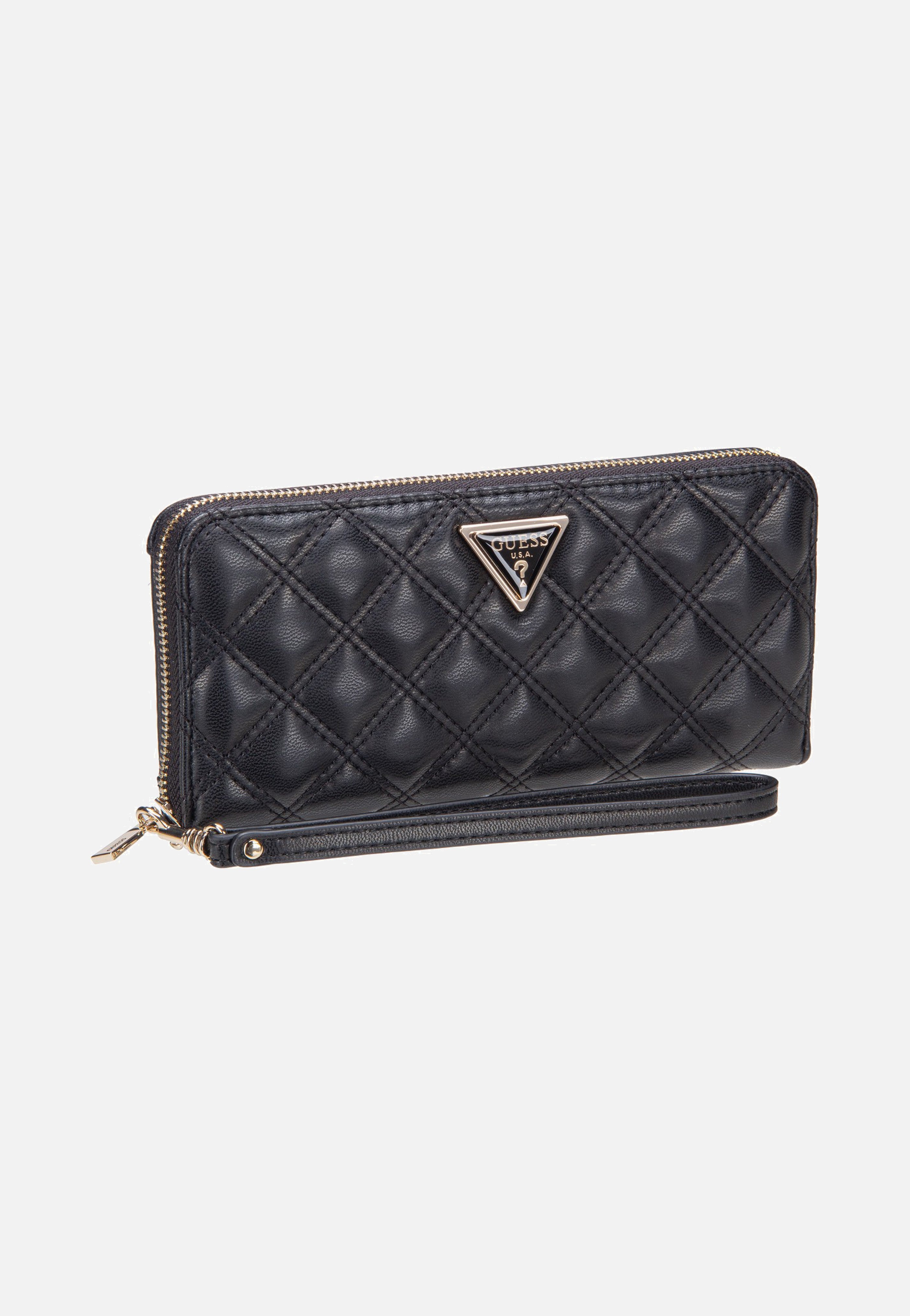 Guess Giully II Slg Large Zip Around Black Wallet
