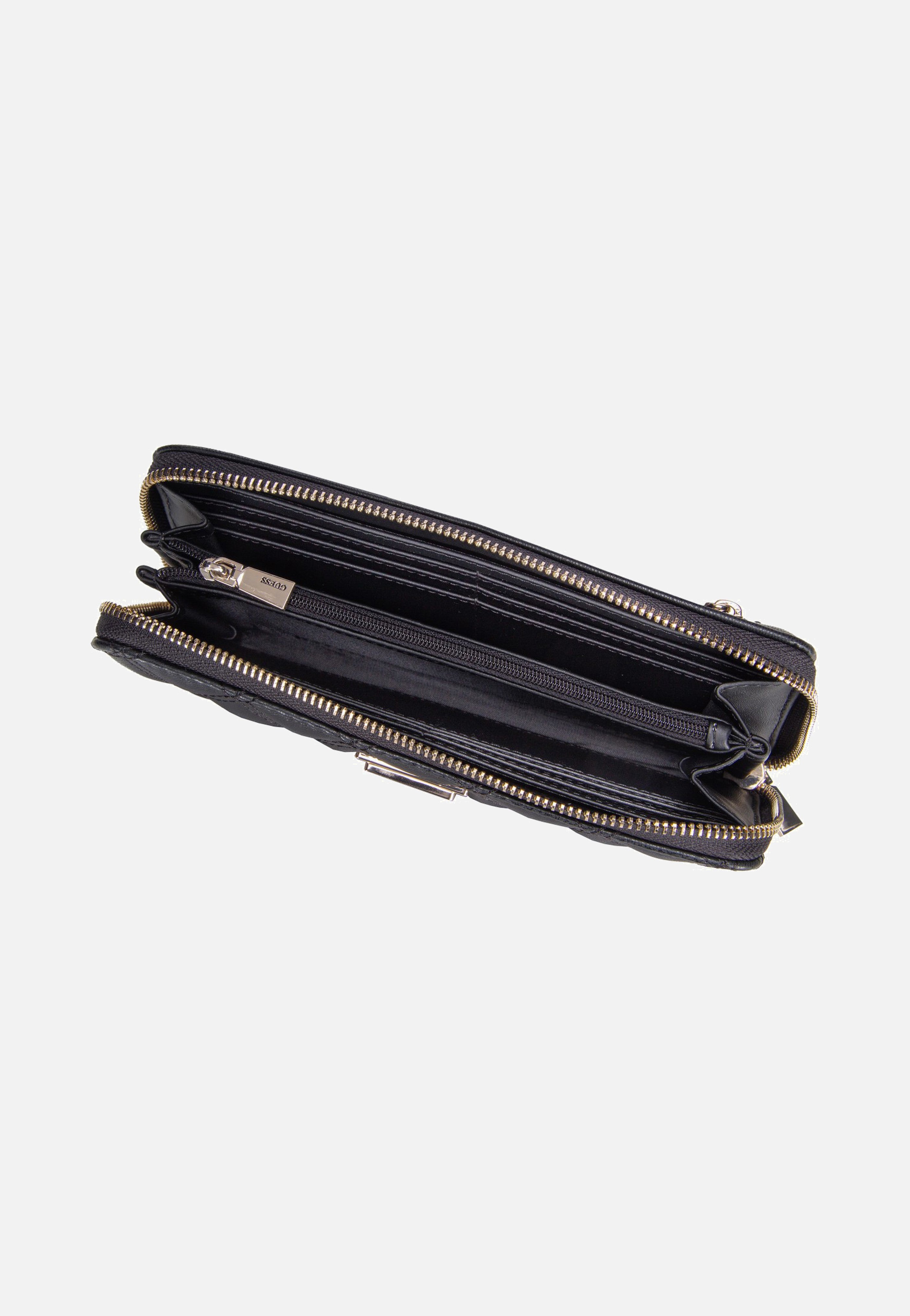 Guess Giully II Slg Large Zip Around Black Wallet