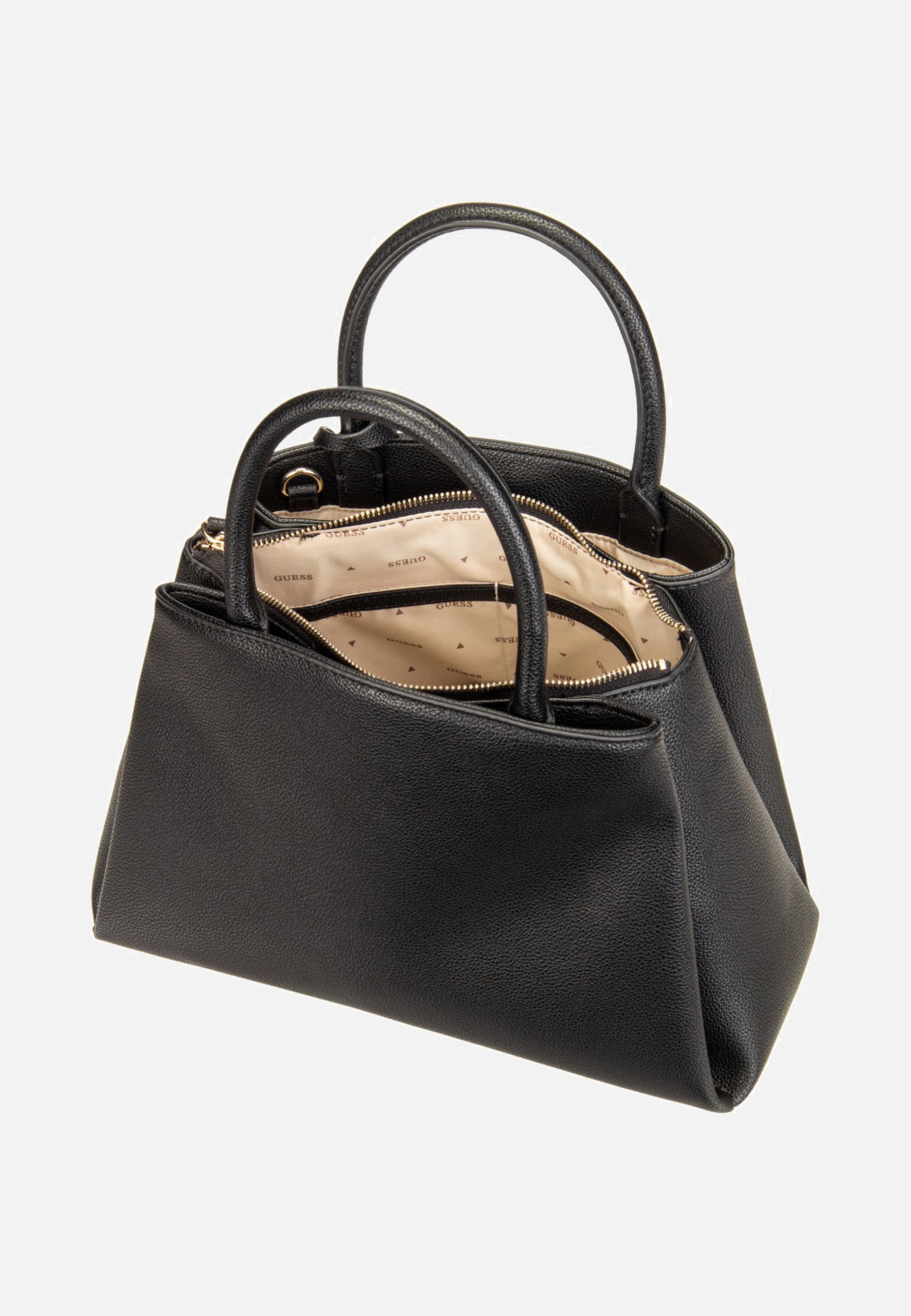 Guess - Isola 3 Comp Satchel Black - Satchel | Women-Image