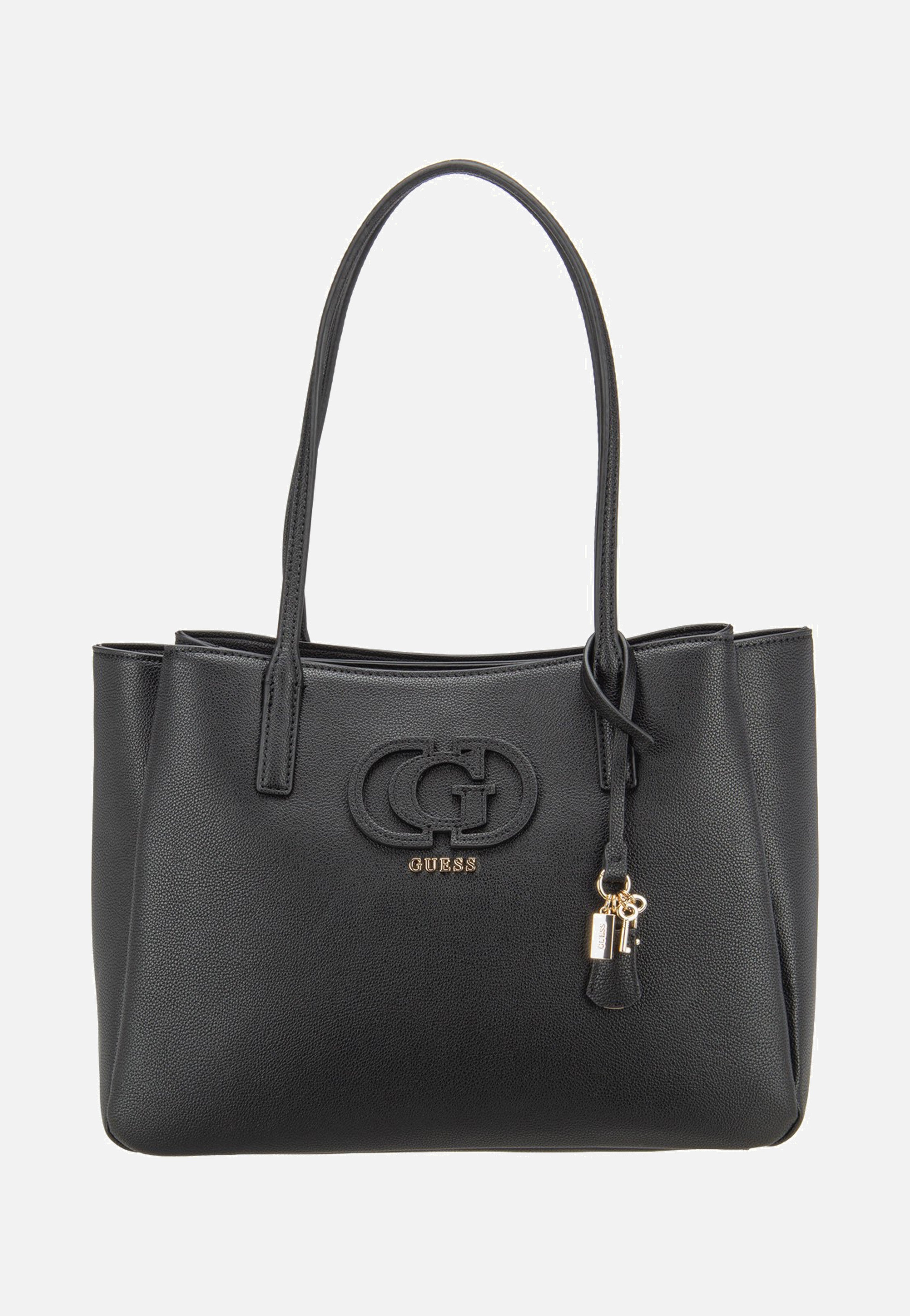 Guess Isola Multi Comp Tote Black Shopper