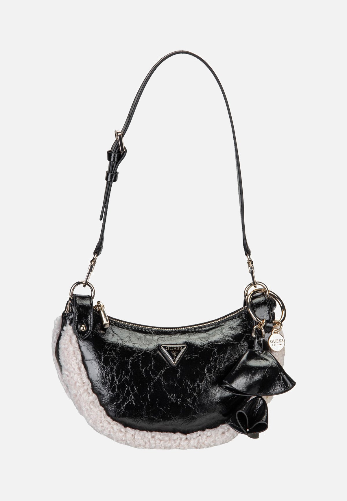 Guess Katie Convertible Shiny 53180 Black Borsa da sera