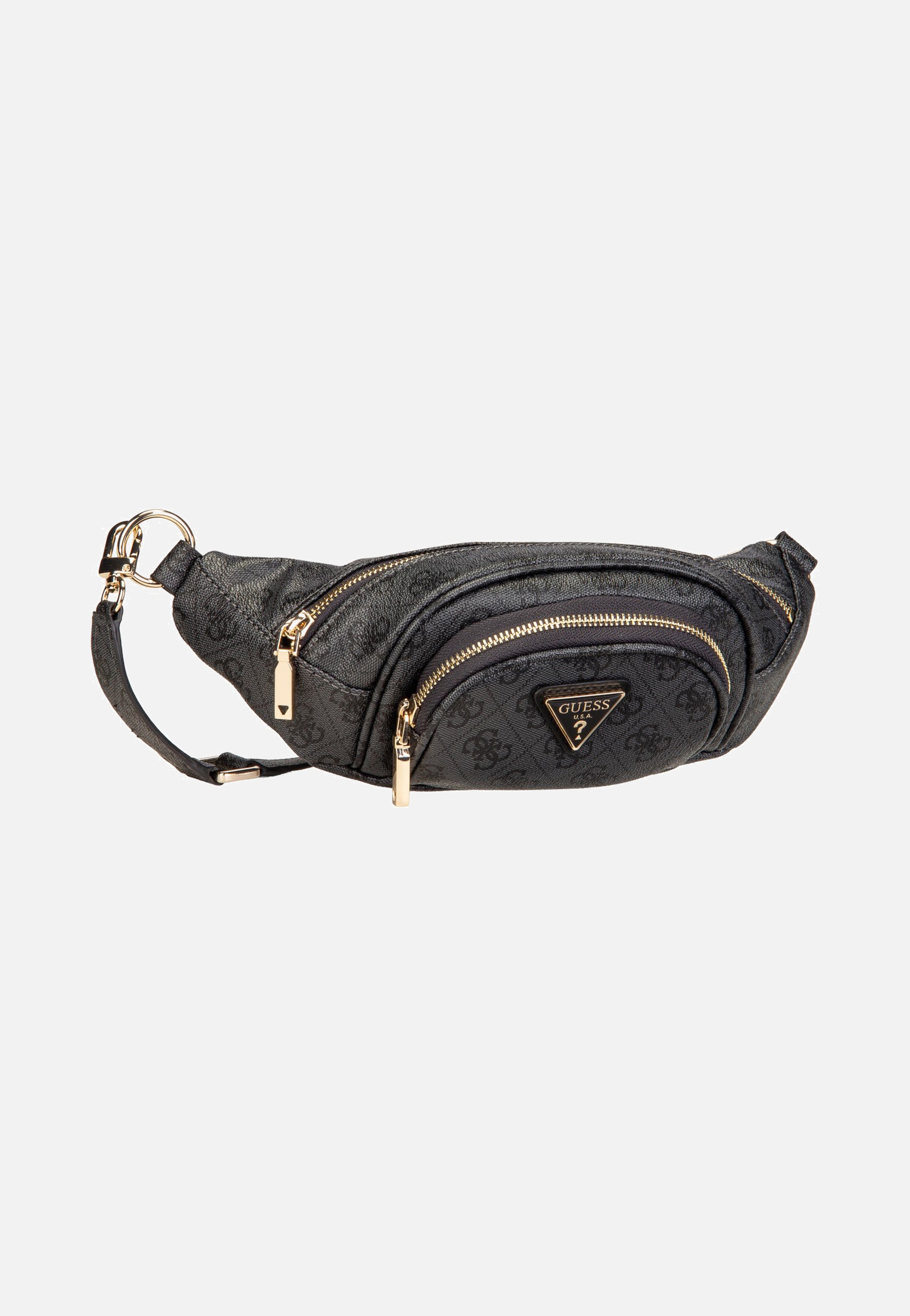 Guess - Latona Belt Bag Coal Logo - Sling Bag | Women-Image