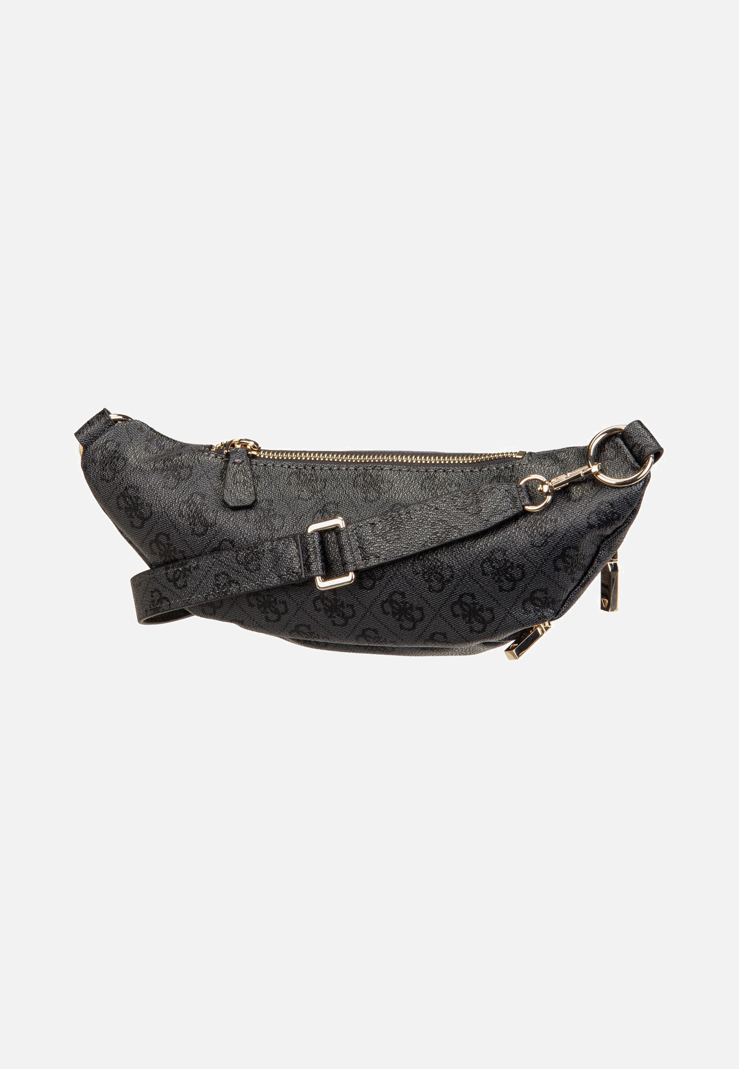 Guess Latona Belt Bag Coal Logo Sling Bag