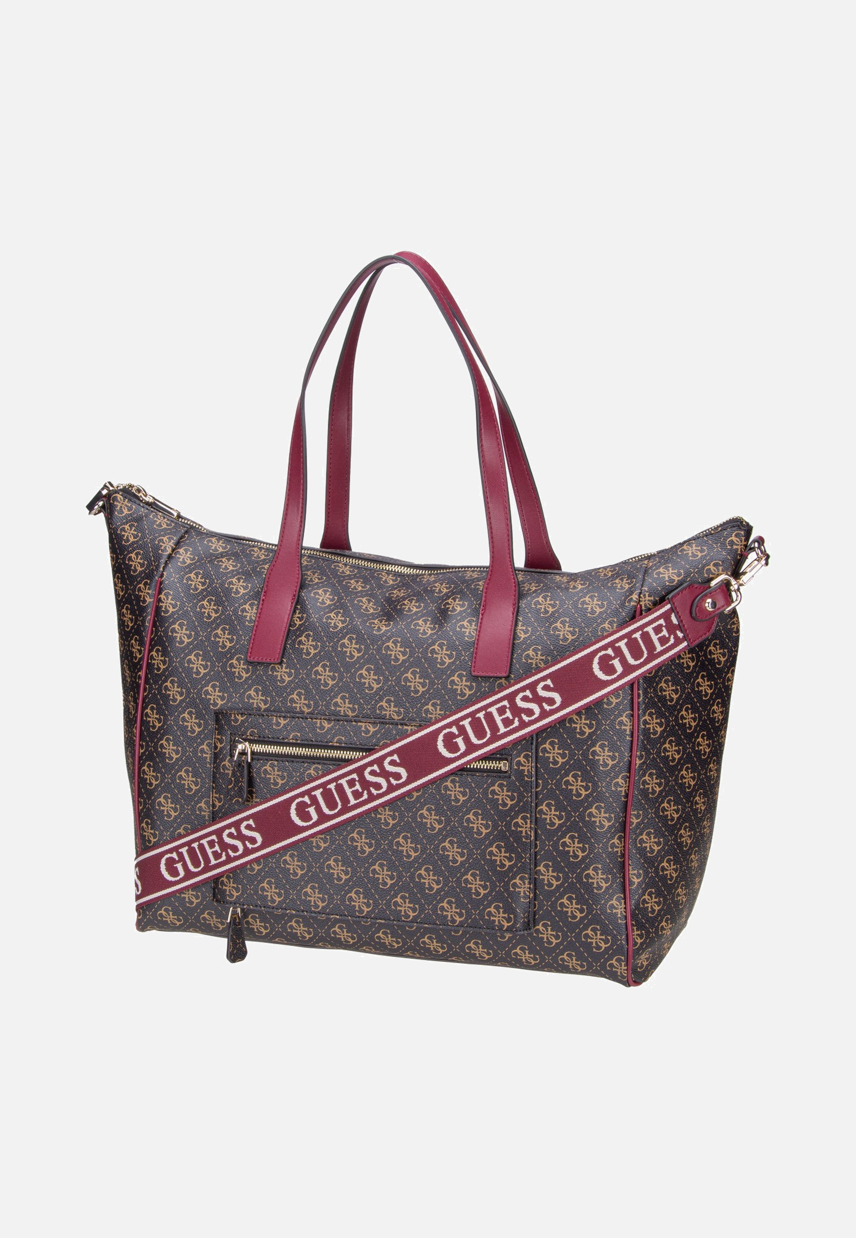 Guess - Latona Carryon Large Tote Brown Logo - Shopper | Women-Image