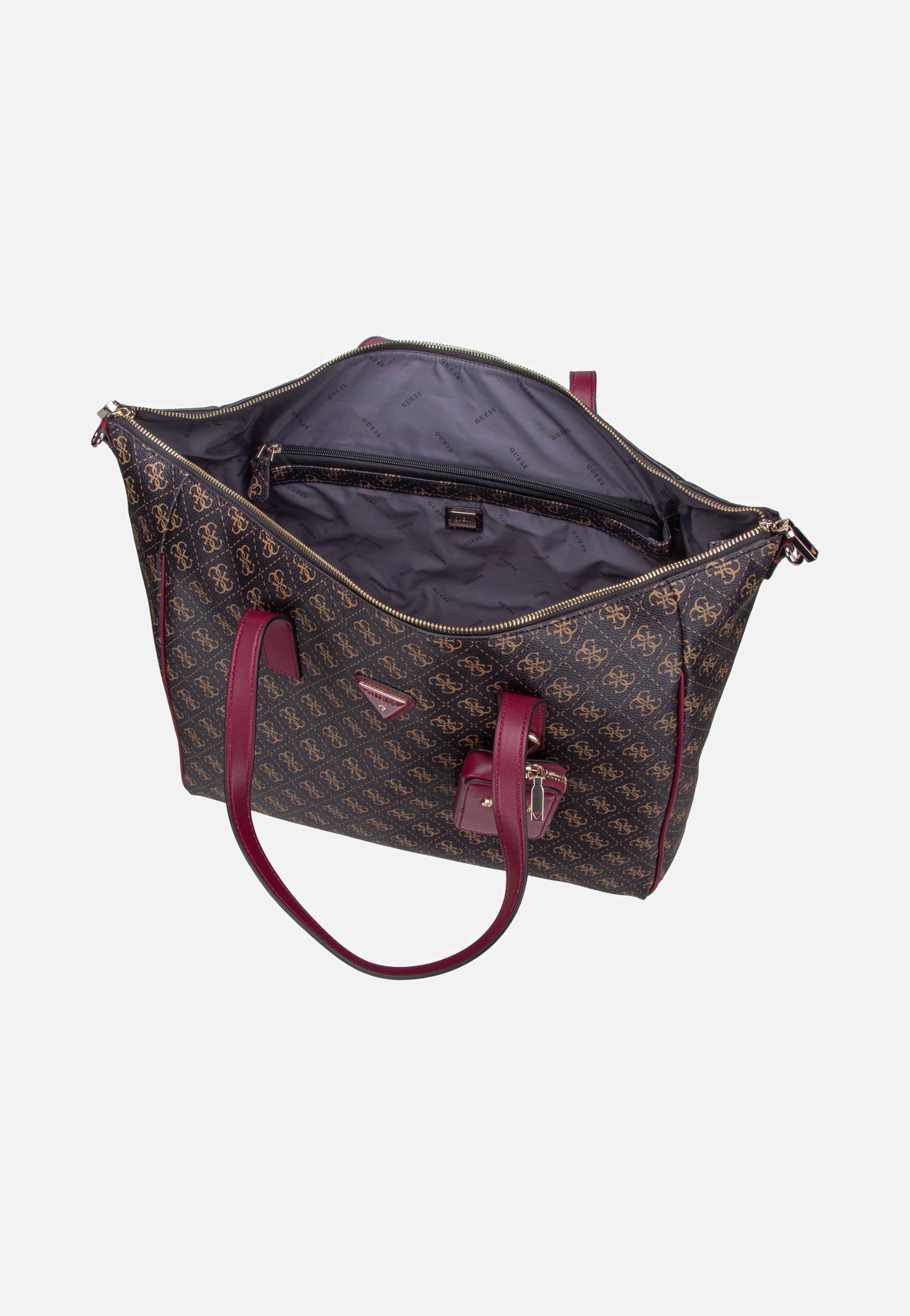 Guess - Latona Carryon Large Tote Brown Logo - Shopper | Women-Image