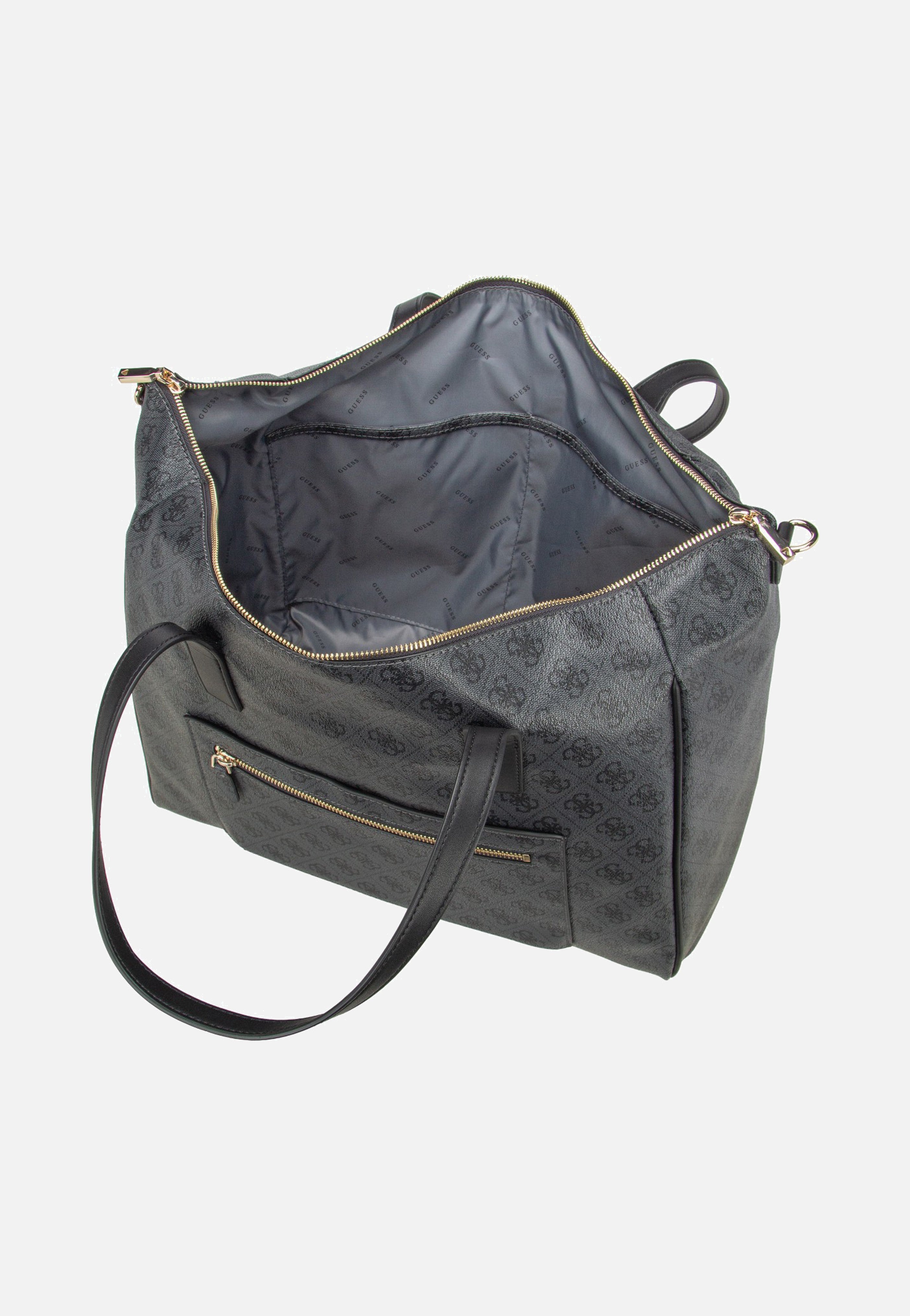 Guess Latona Carryon Large Tote Coal Logo Shopper