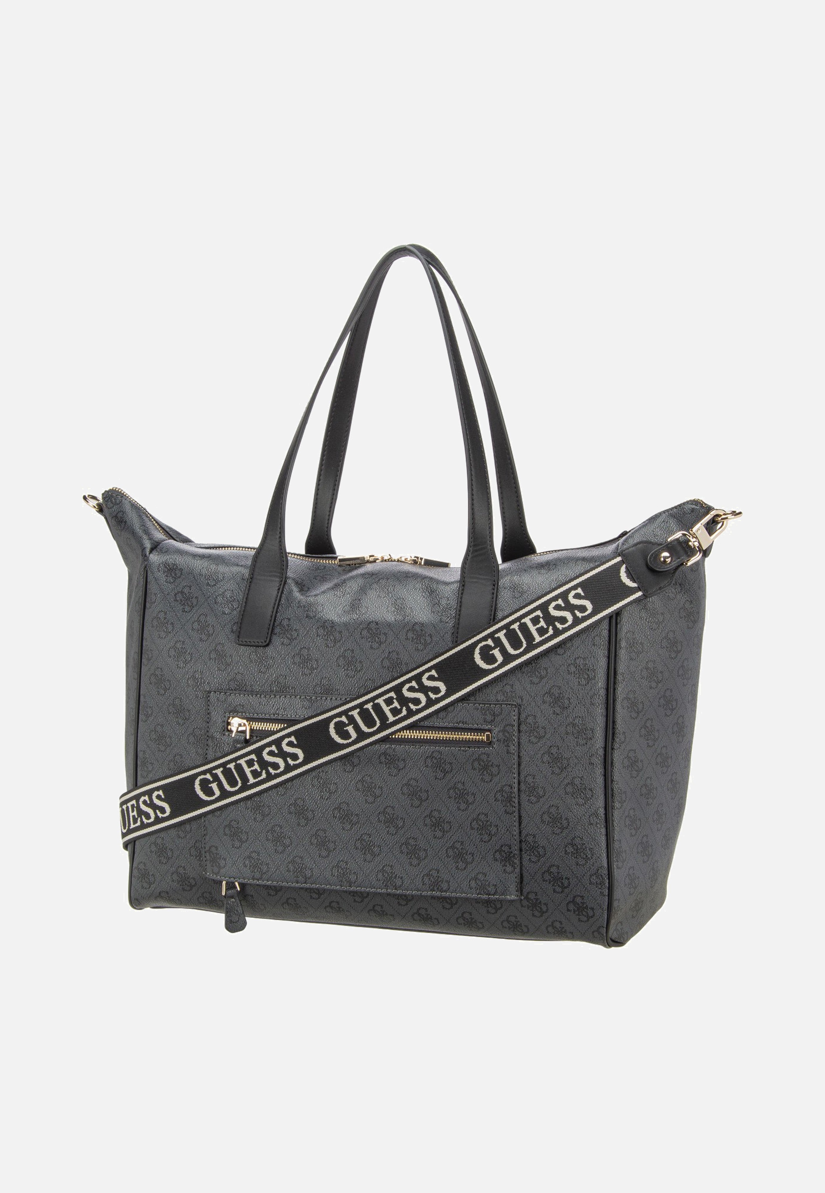Guess Latona Carryon Large Tote Coal Logo Shopper