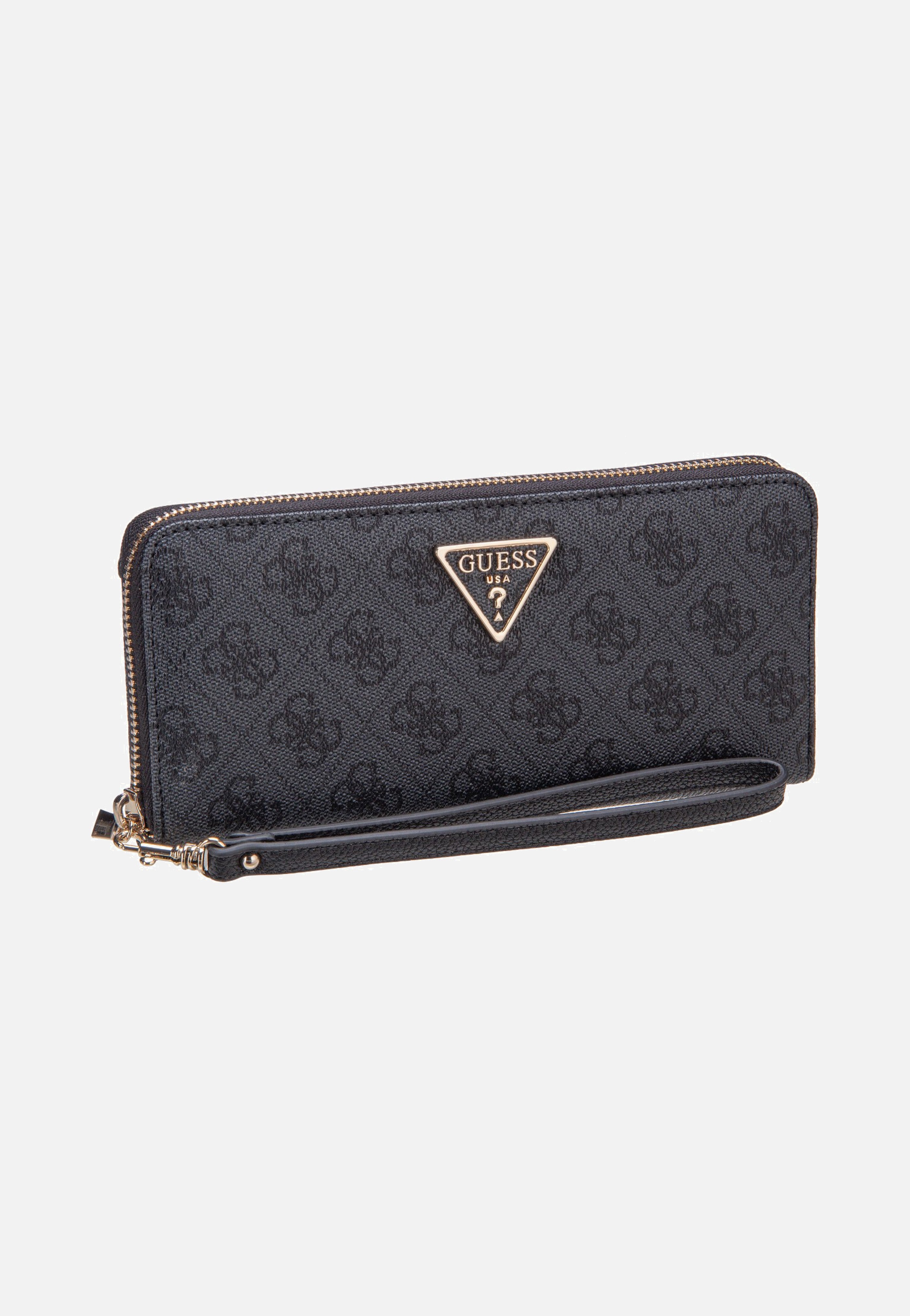 Guess Laurel II Slg Large Zip Around Coal Logo Wallet