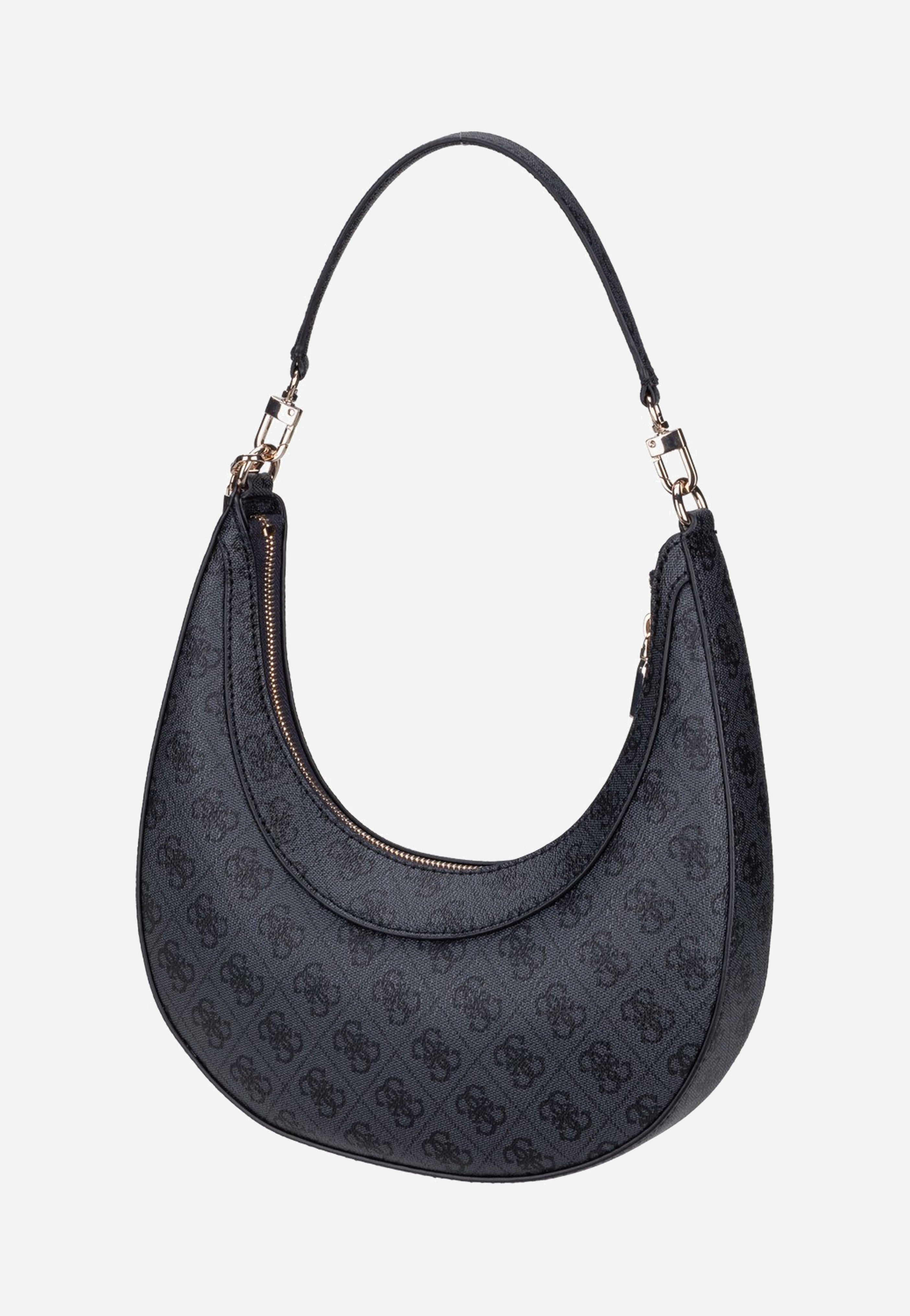 Guess Lindsey 49010 Coal Logo Hobo Bag