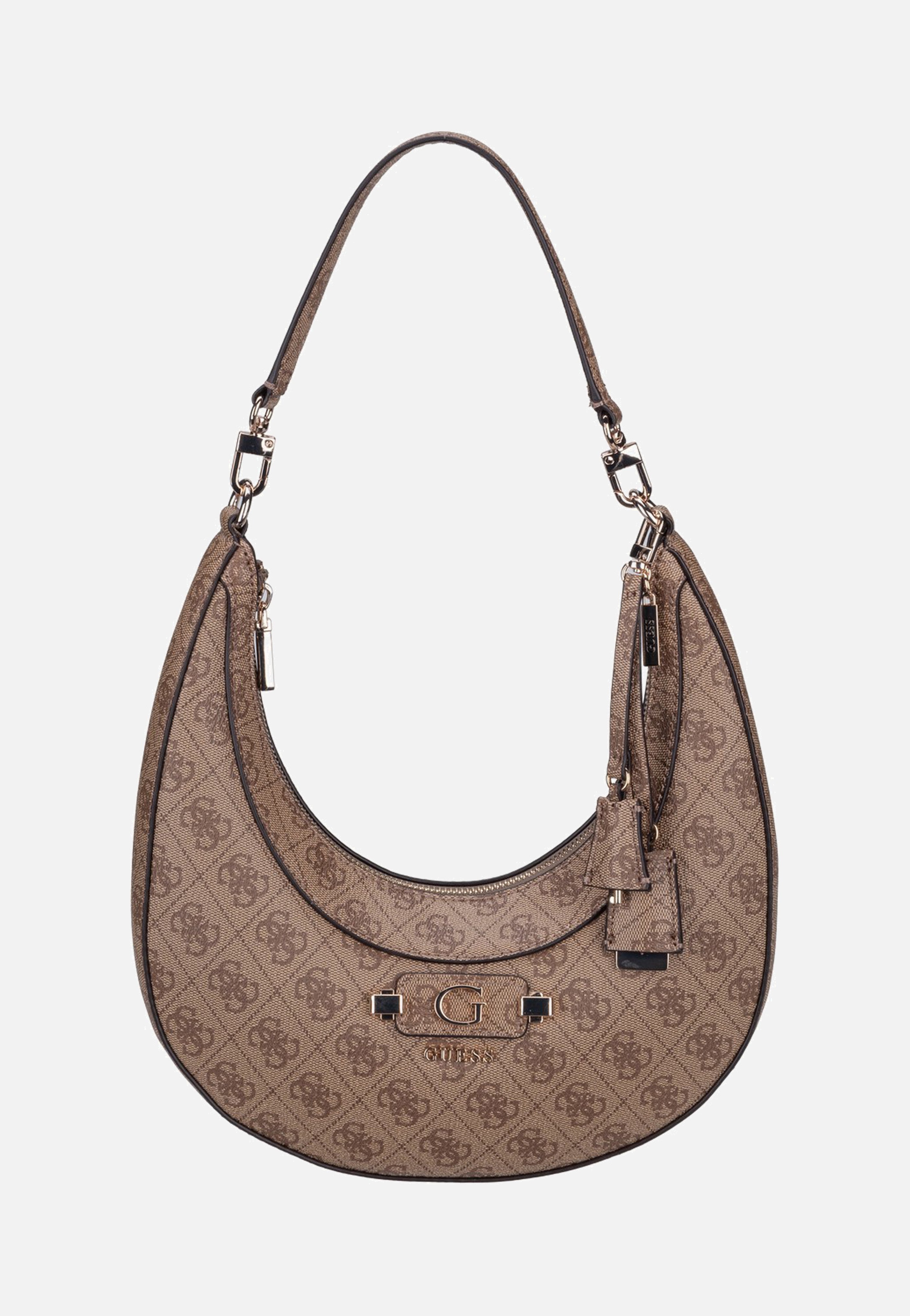 Guess Lindsey 49010 Latte Logo Hobo Bag