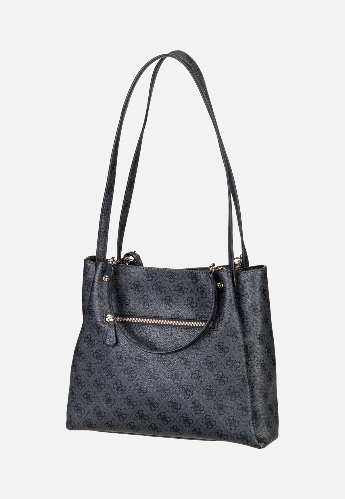 Guess Lorella Logo Girlfriend 84230 Coal Logo Bolsa de mano