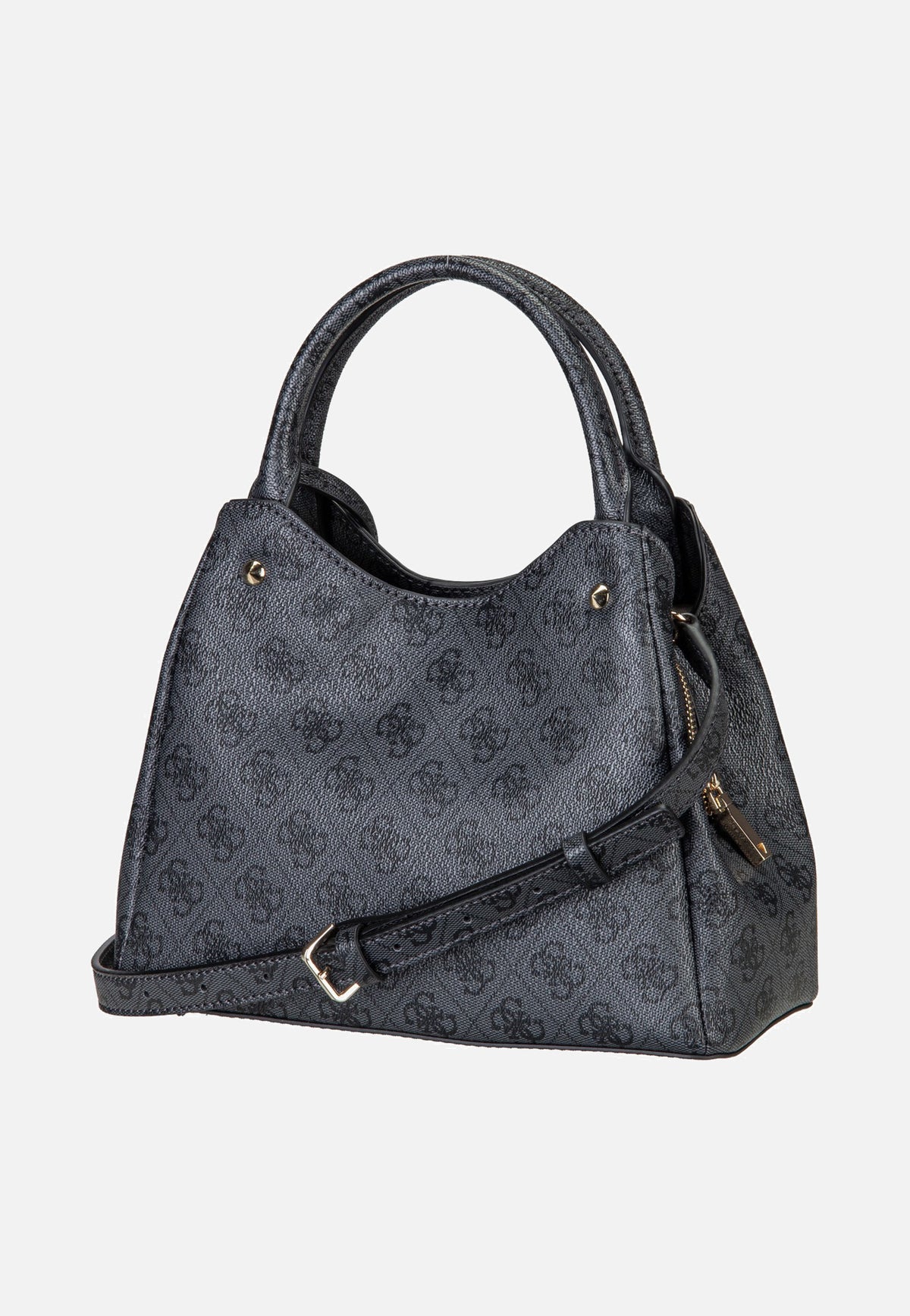 Guess Lorella Logo Small Girlfriend 84220 Coal Logo Bolsa con asa