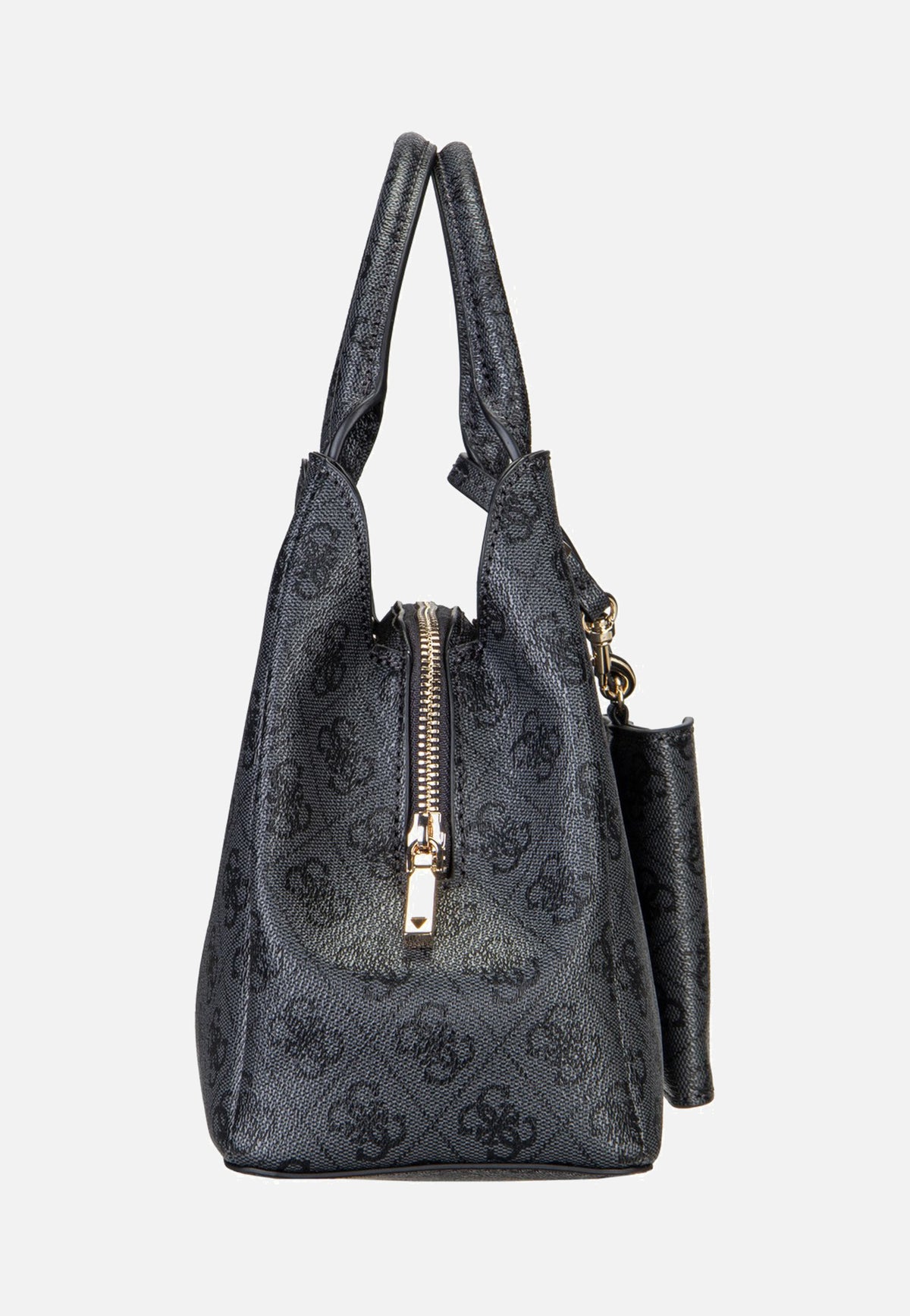 Guess Lorella Logo Small Girlfriend 84220 Coal Logo Bolsa con asa