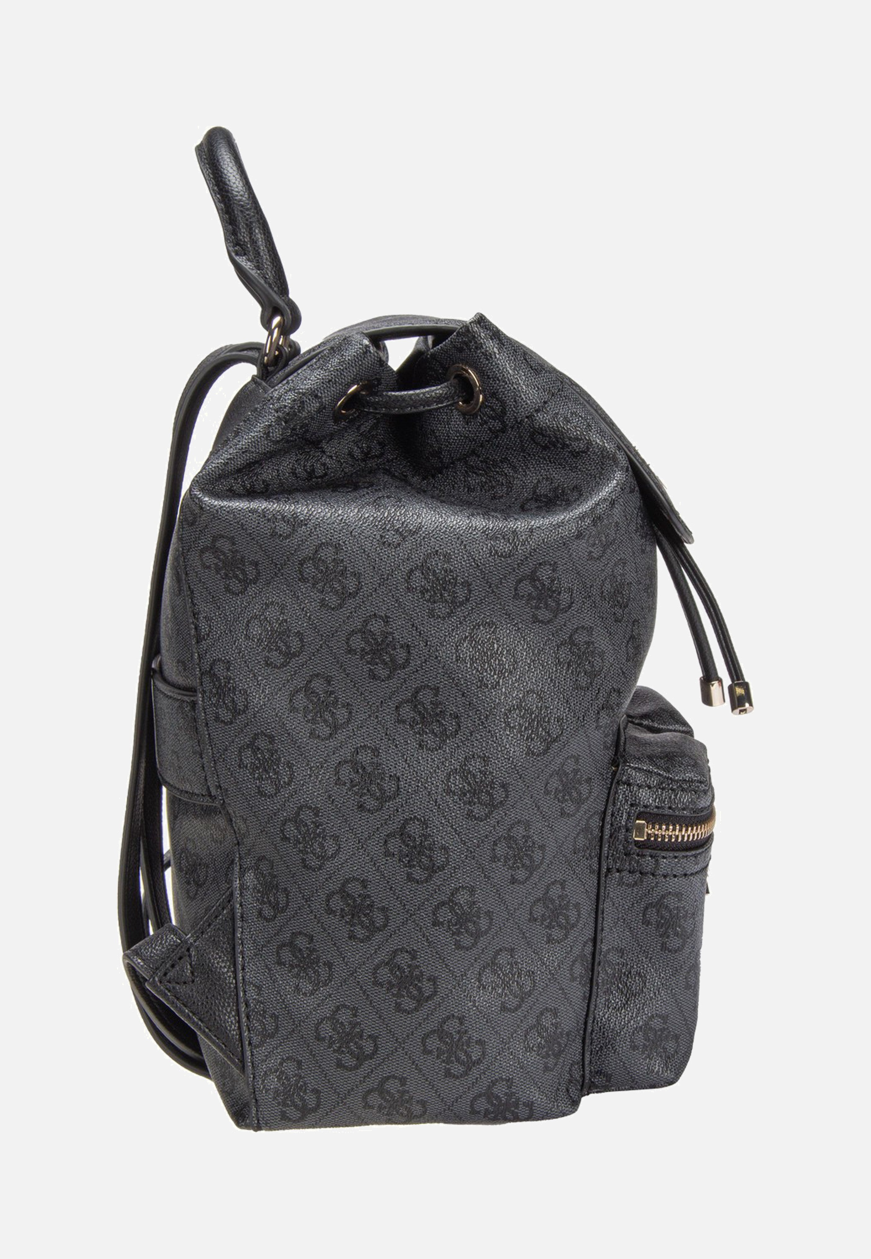 Guess Manhattan II Flap Coal Logo Backpack
