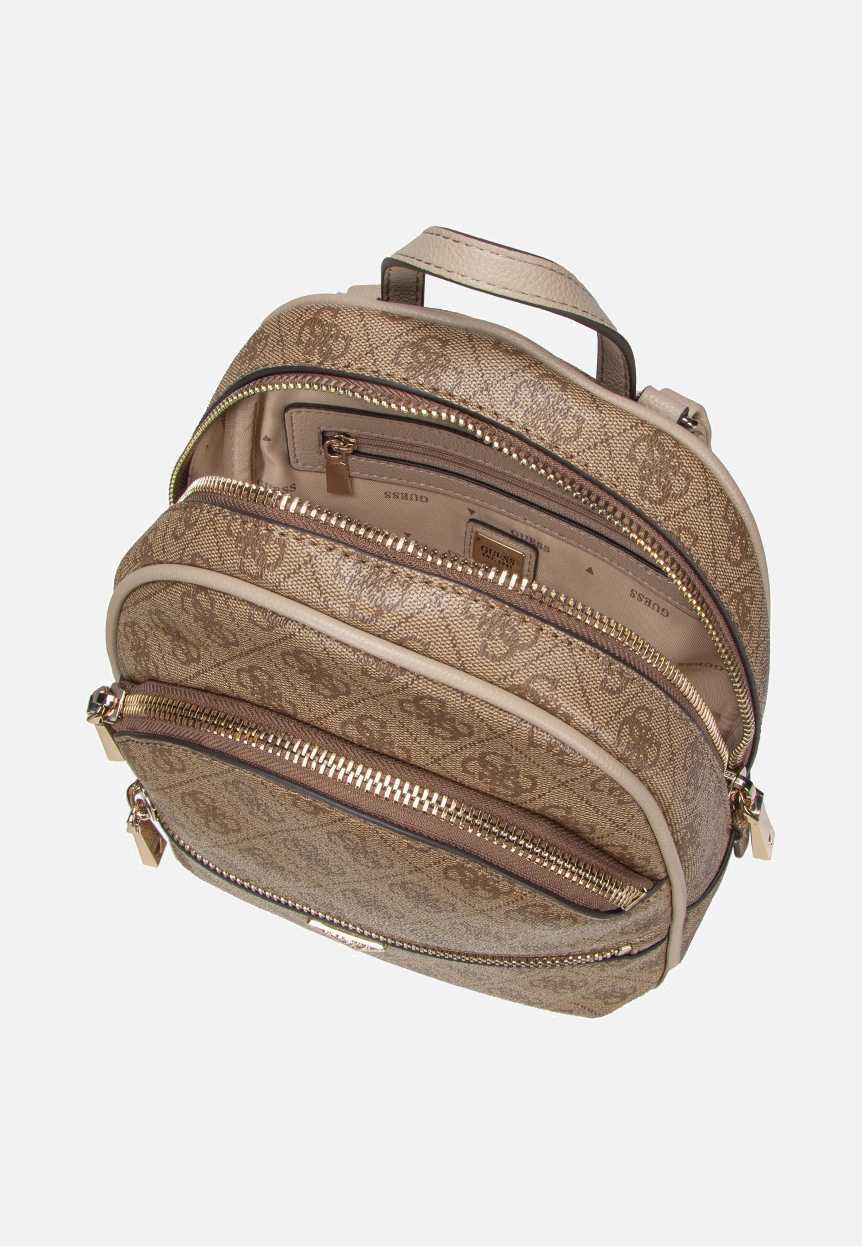 Guess - Manhattan II Latte Logo - Backpack | Women-Image