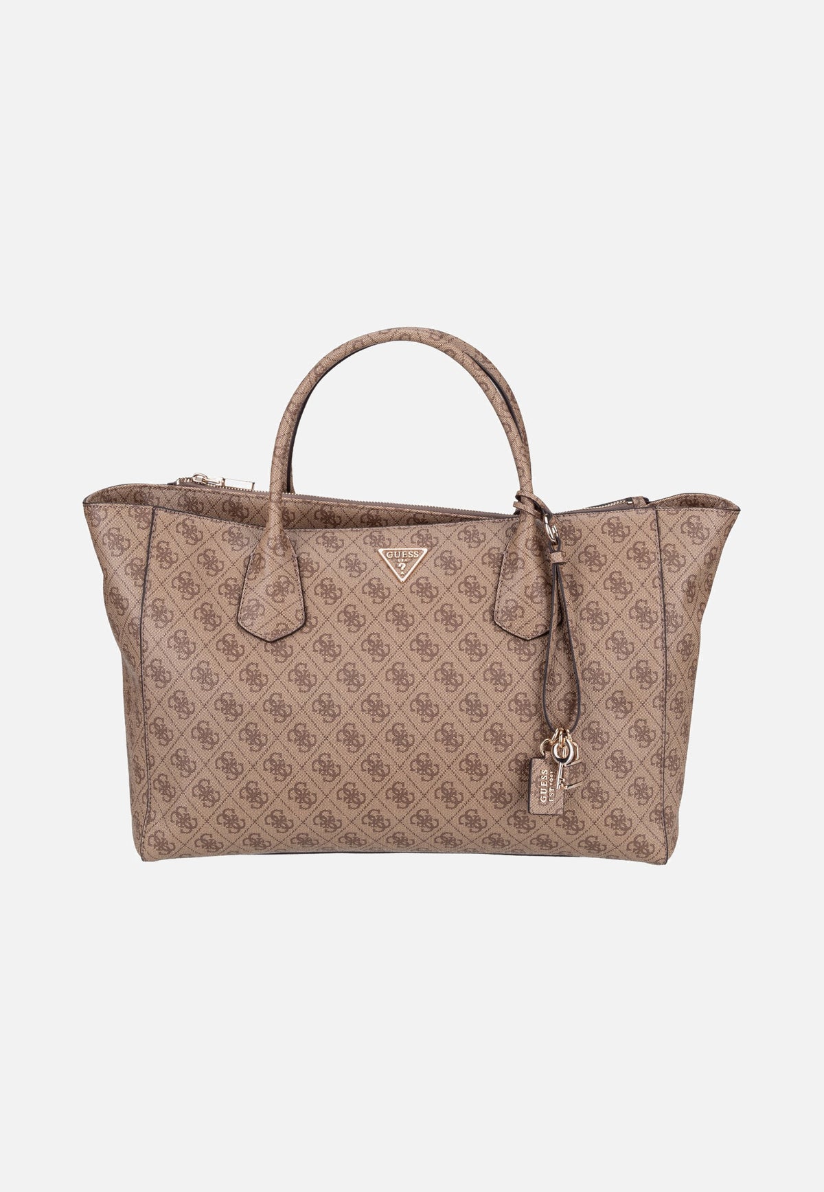 Guess Marissa Logo Tech 82240 Latte Logo Tote Bag