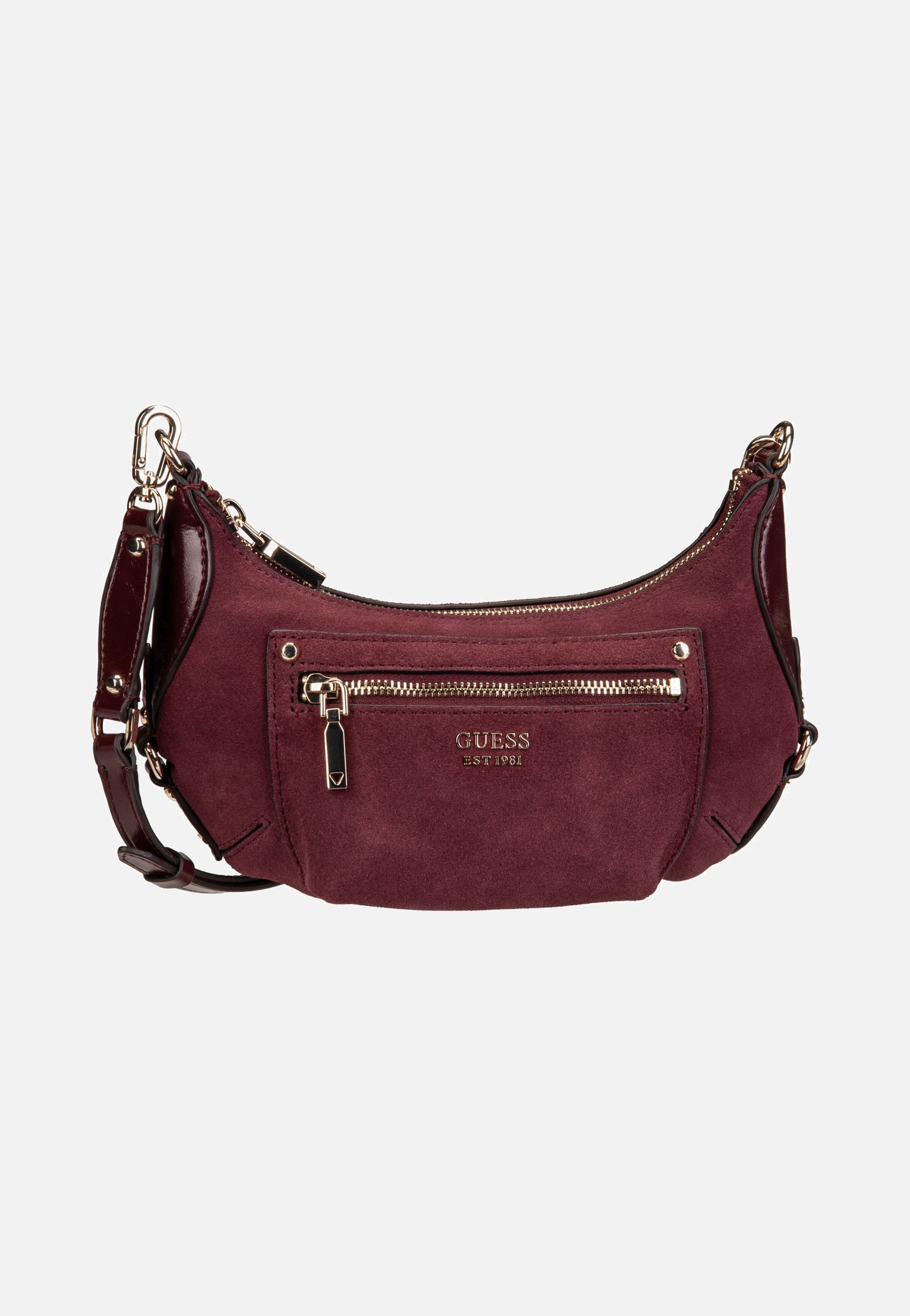 Guess Marsha Mini Crossbody Burgundy Crossbody Bag