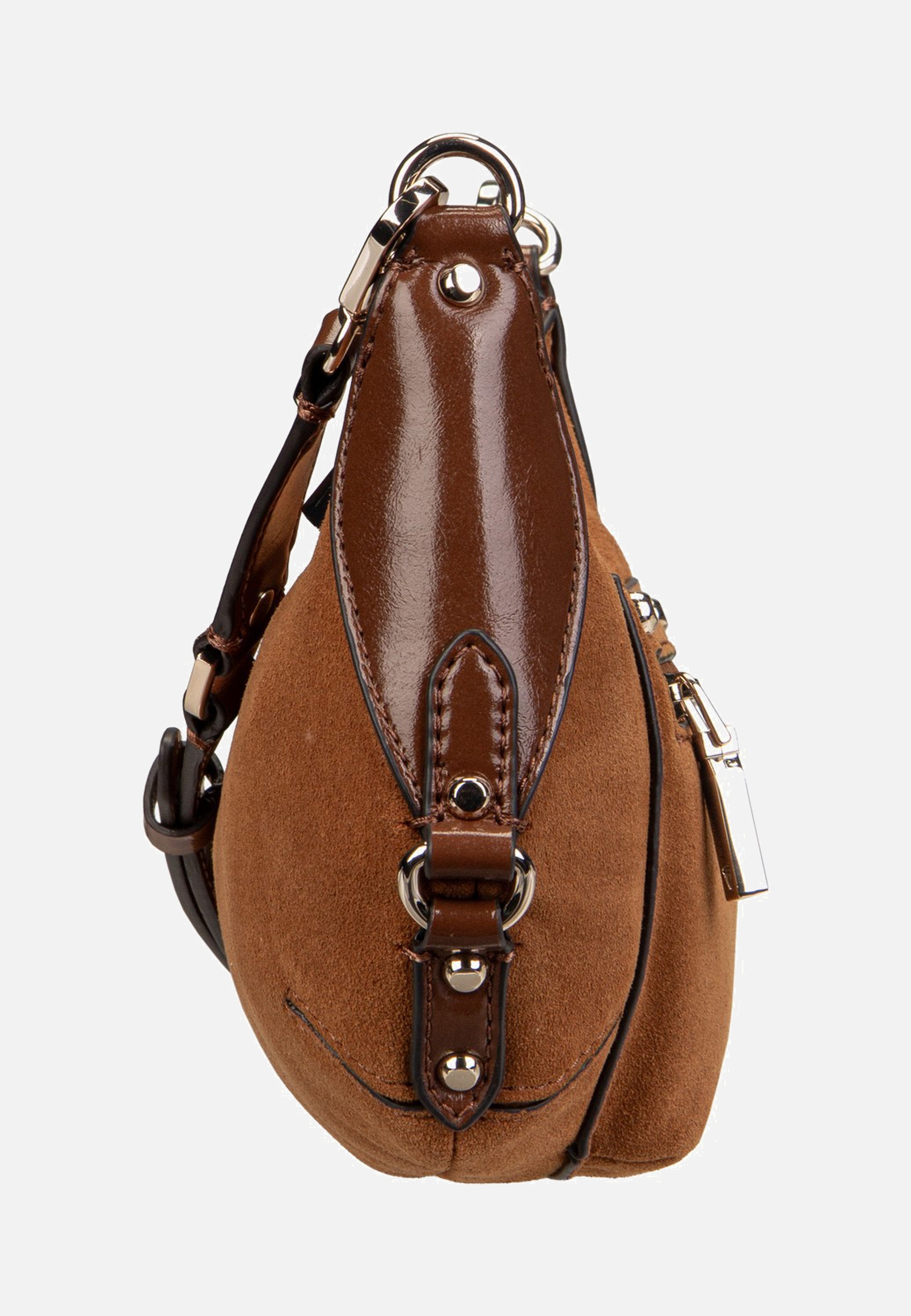 Guess Marsha Mini Crossbody Cognac Crossbody Bag